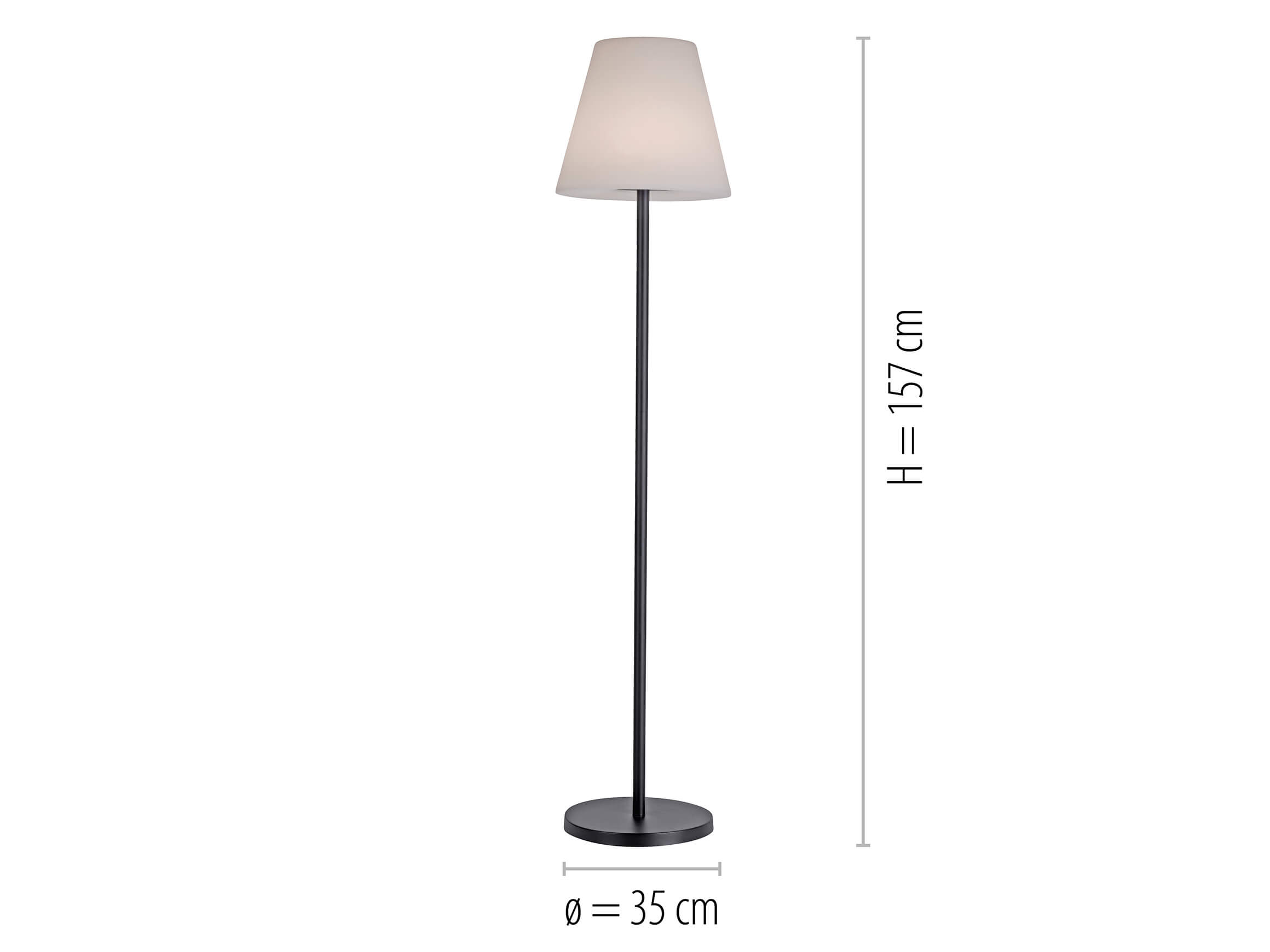 LED-Outdoor-Stehlampe Elesa Ribaglob