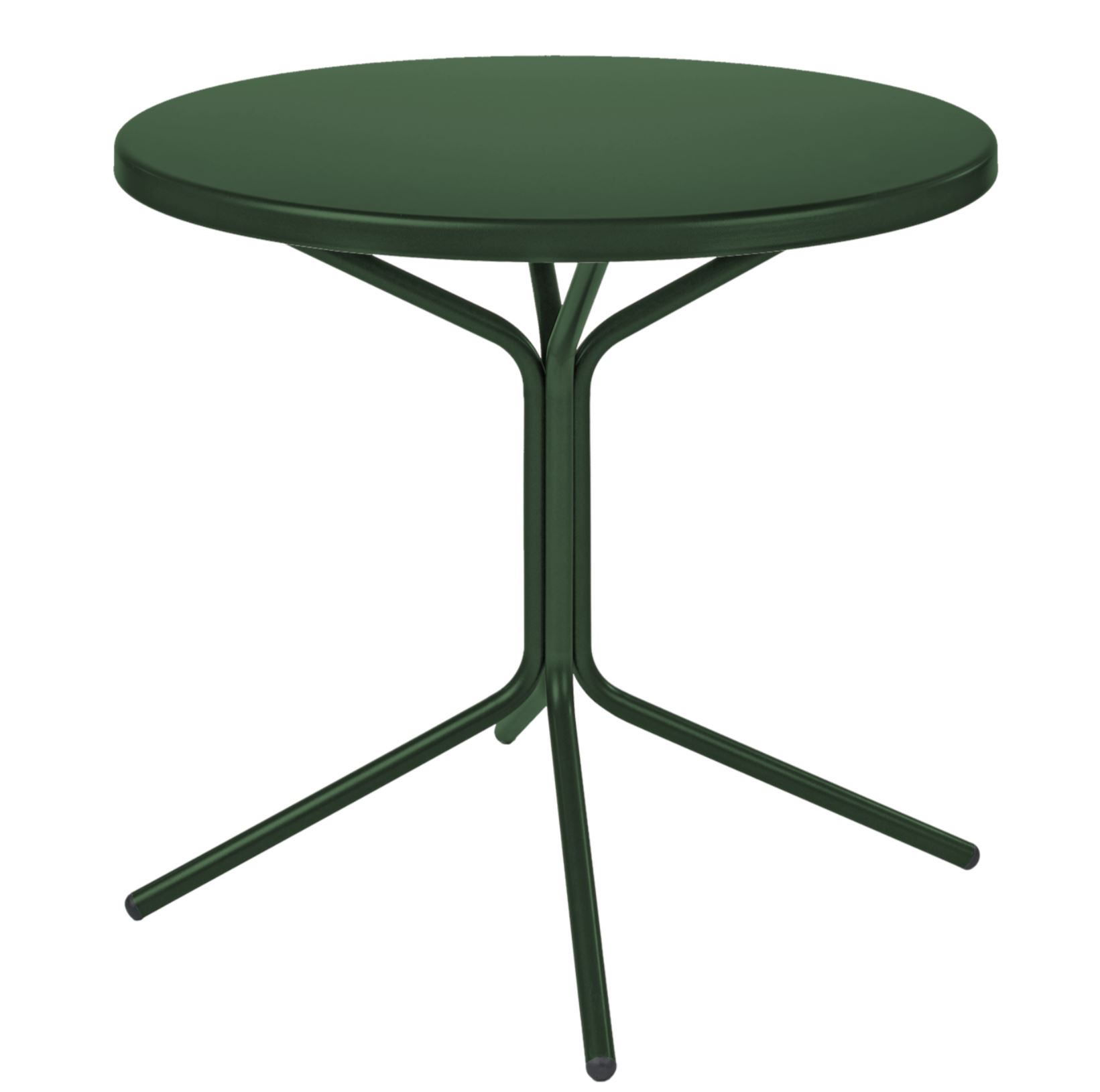 Metall-Bistrotisch Pix Rund von Schaffner / Farbe: Tannengrün / DxH: 60 x 72 cm