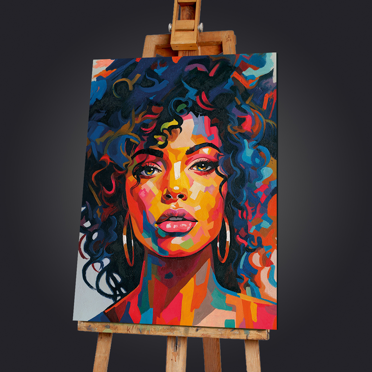 Gemälde-Girl in Colours-image LAND