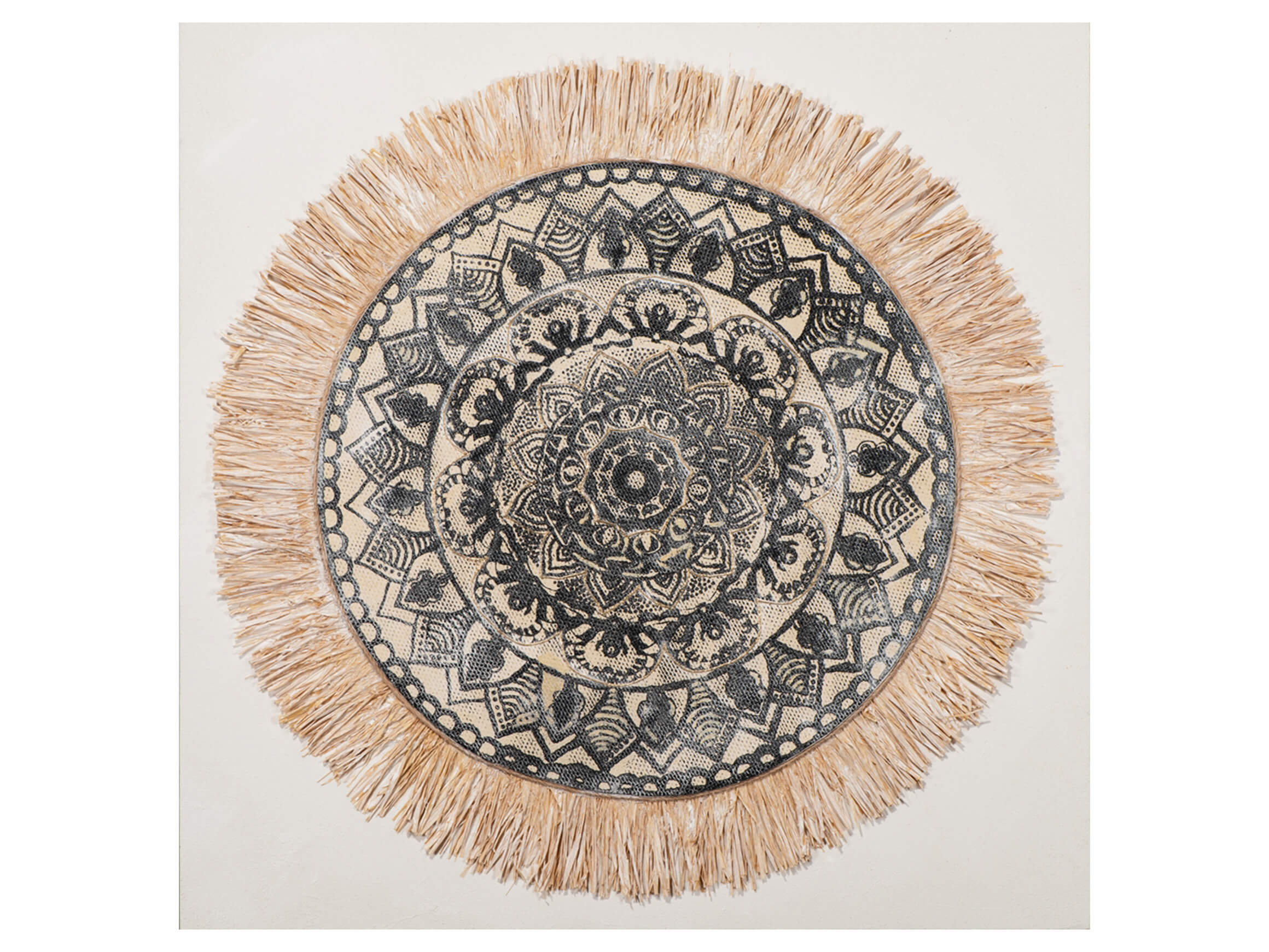 Bild Natur-Mandala Boho Style image LAND / Grösse: 100 x 100 cm
