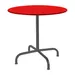 Metall-Tisch Rigi Rund Schaffner / Farbe: Rot