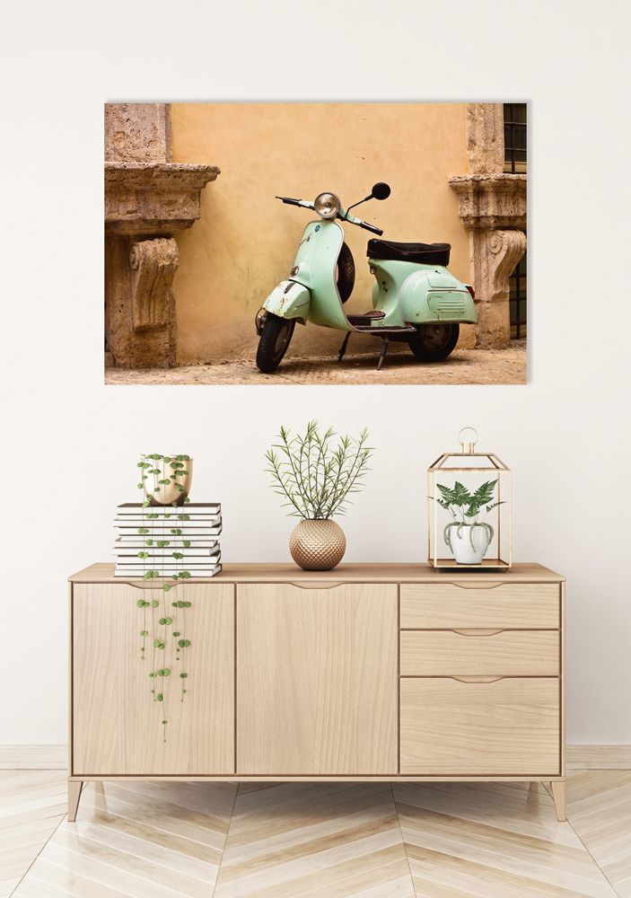 Alubild Dolce Vita! Italienischer Roller image LAND