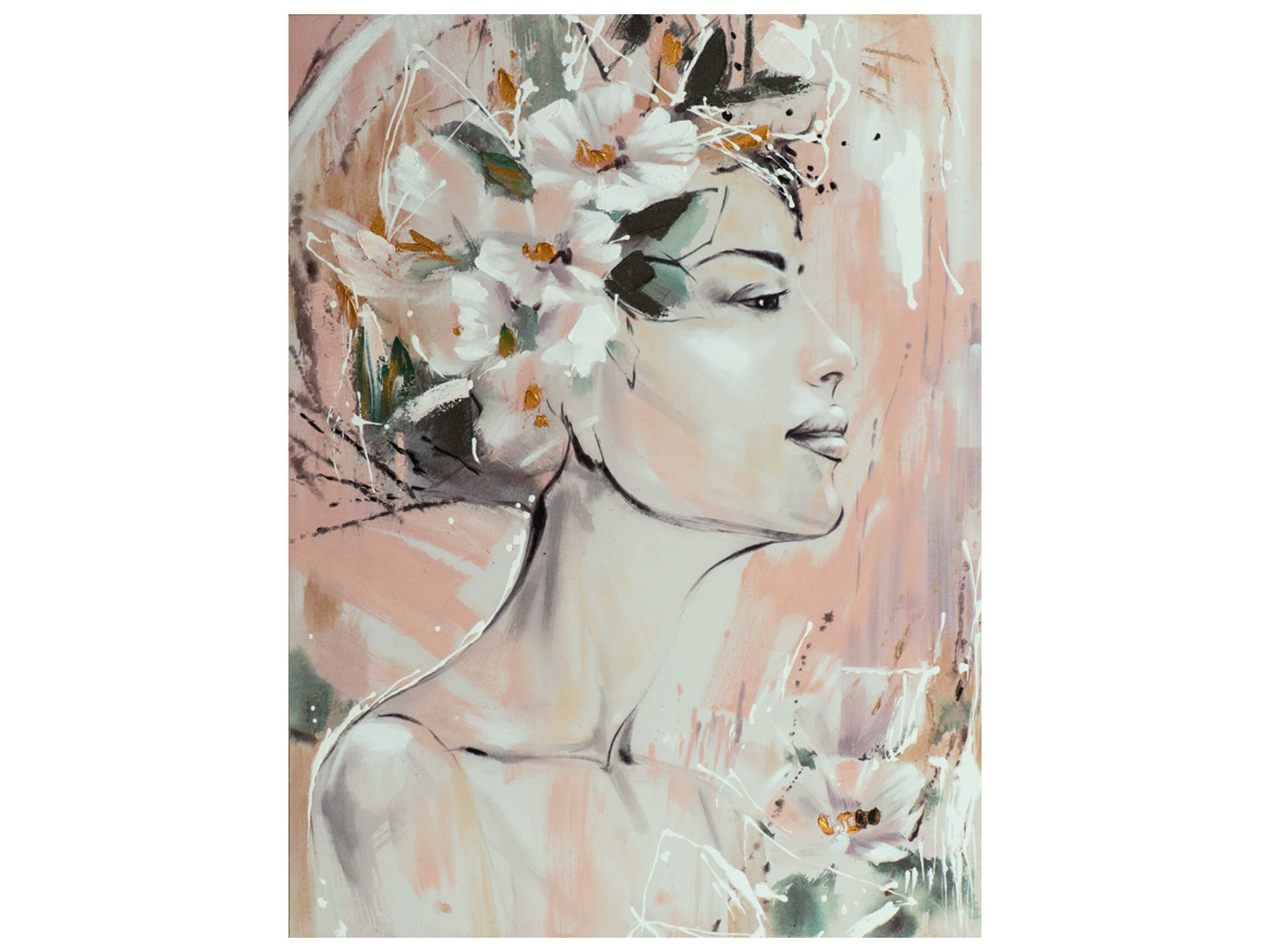 Bild Dame mit Blumenschmuck image LAND