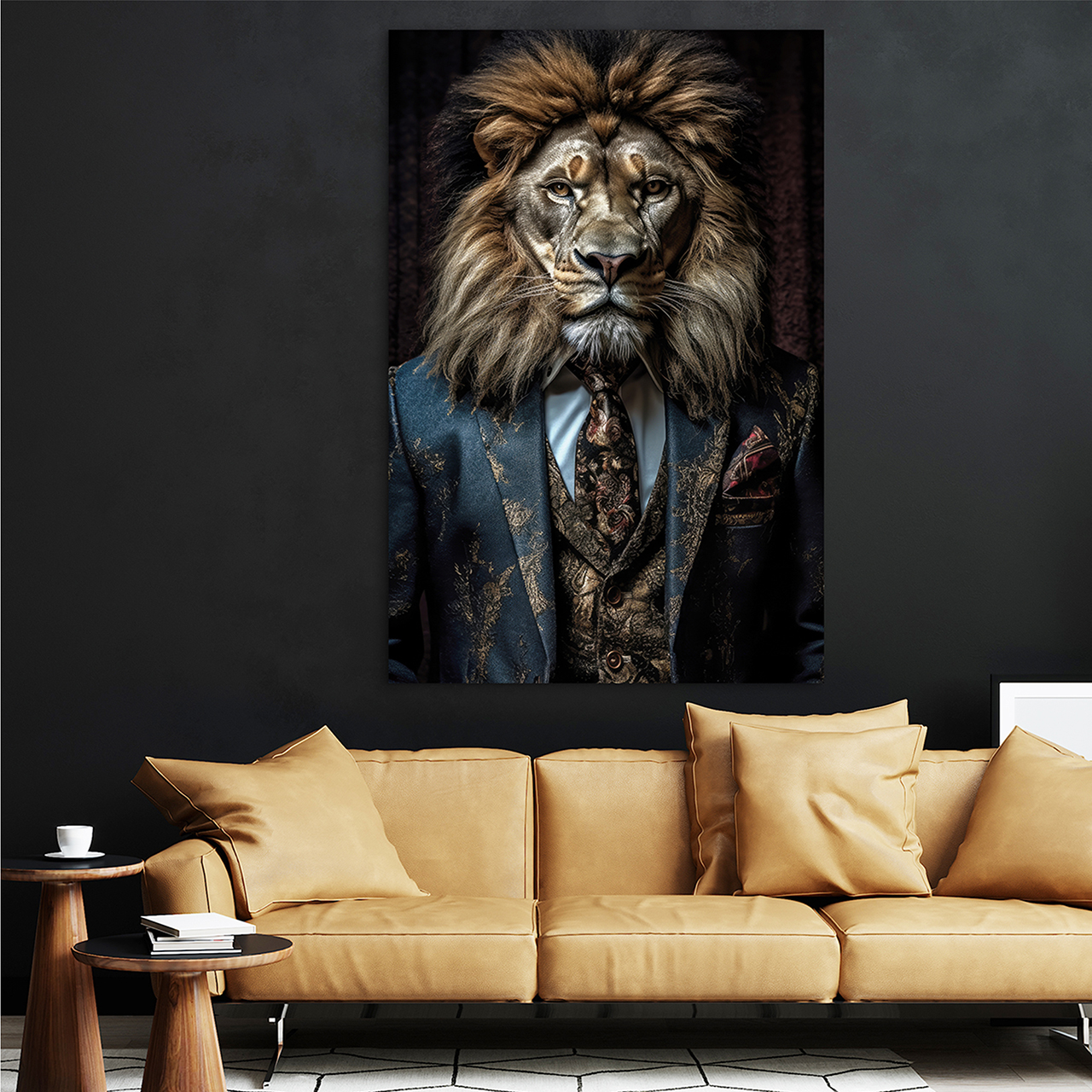 Canvas-Stylish Lion-image LAND