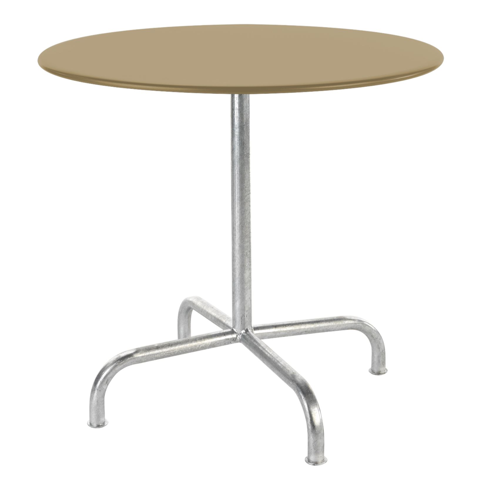 Metall-Tisch Rigi Rund Schaffner / Farbe: Pastellbraun
