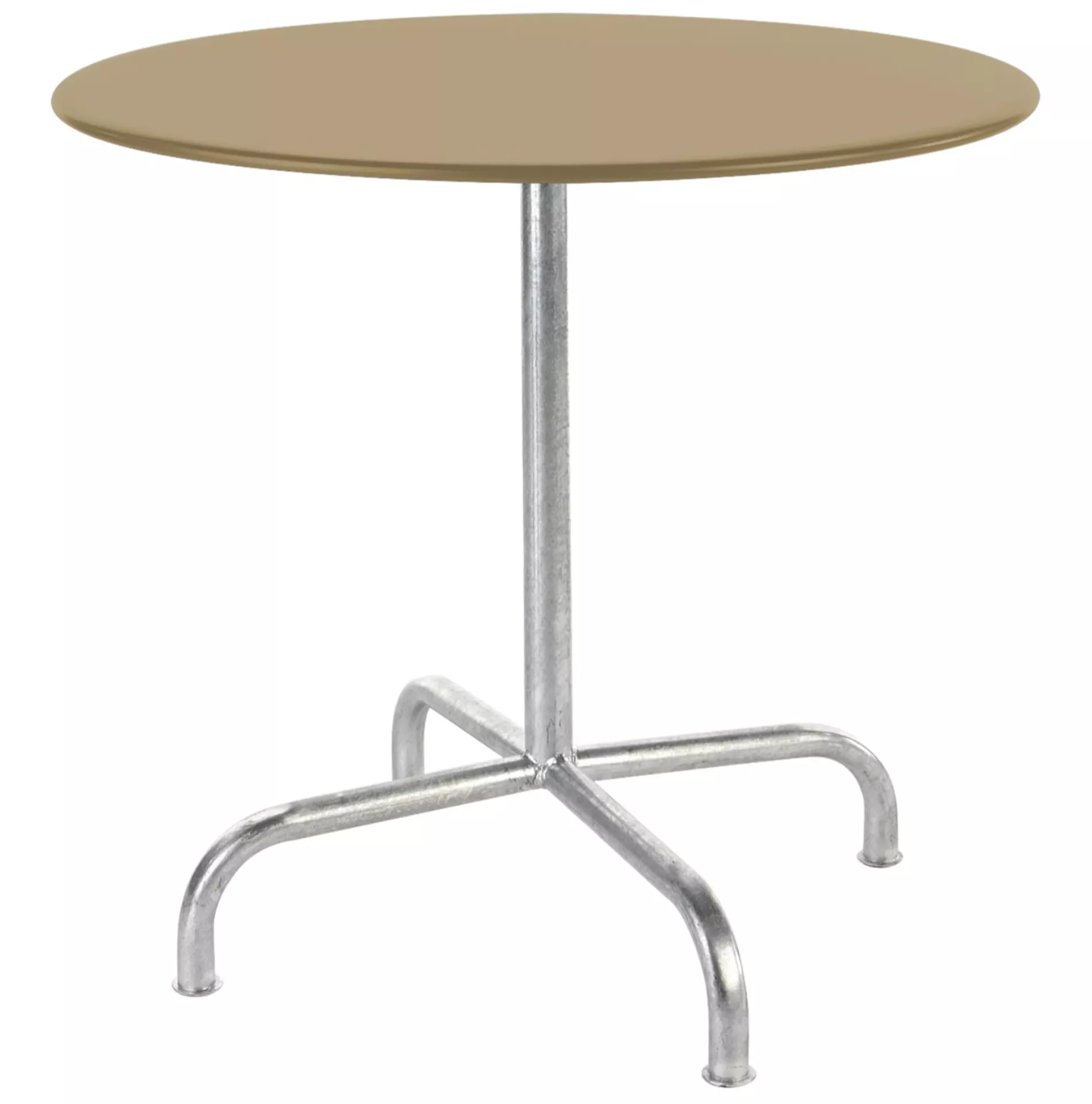 Metall-Tisch Rigi Rund Schaffner / Farbe: Pastellbraun