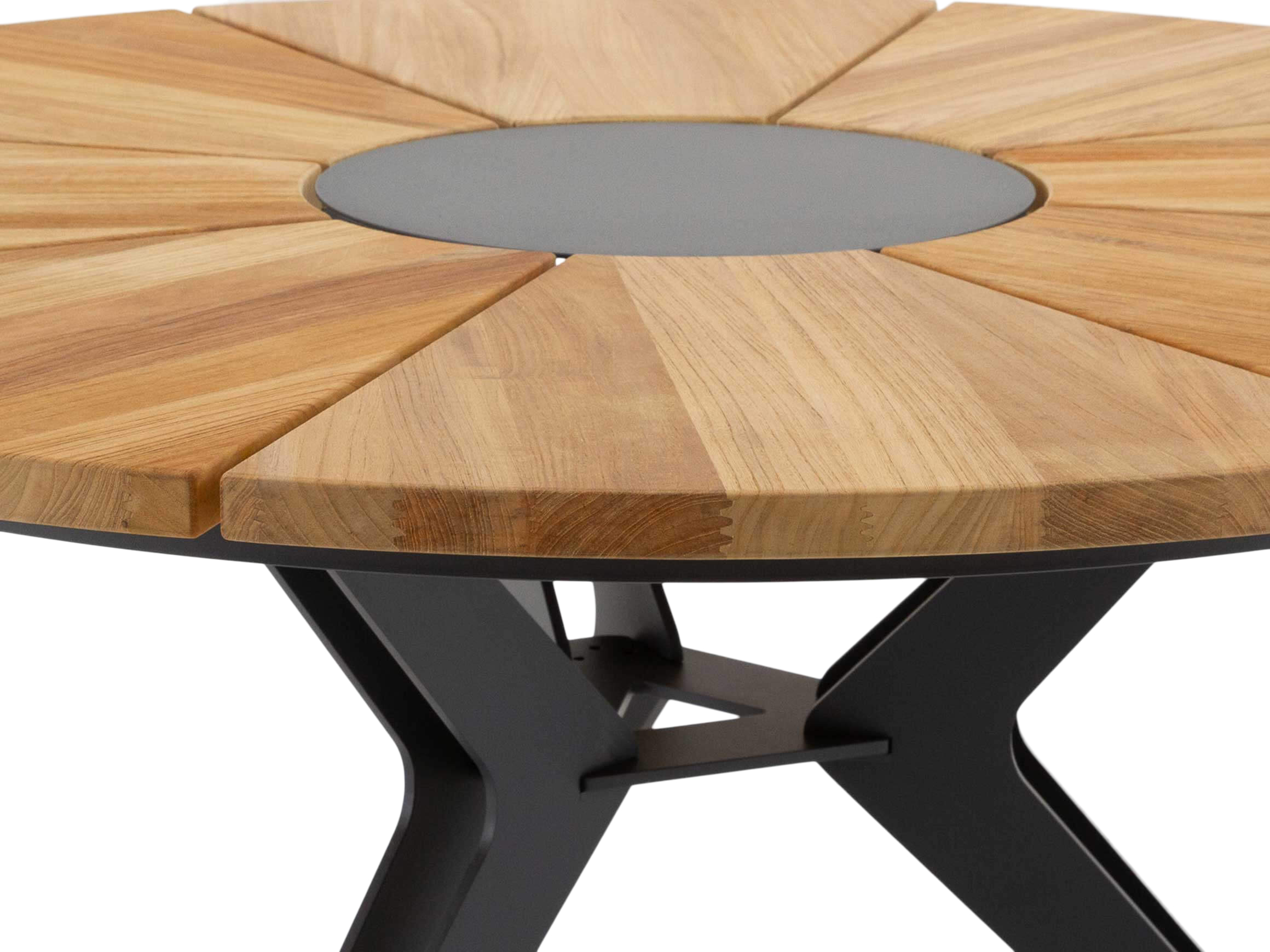 Table de jardin Nicollo Teak Brossé de Niehoff