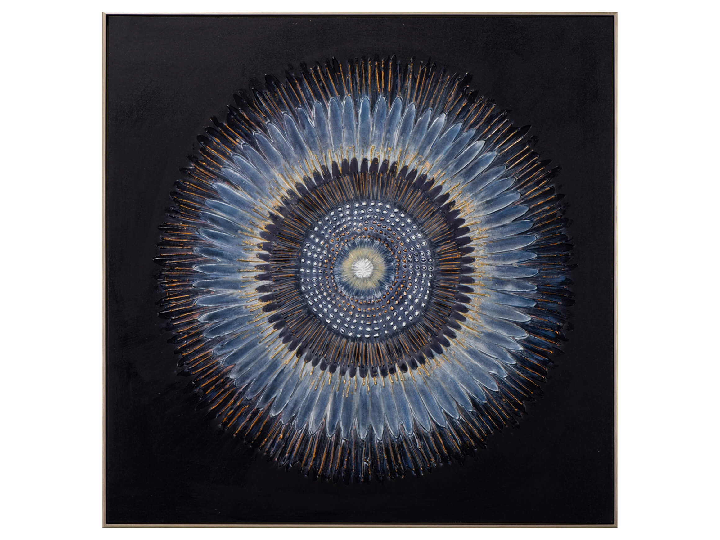 Bild mit Rahmen Blaue Iris image LAND