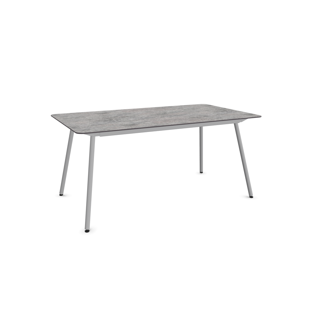 Schaffner Glasfaser-Tisch Locarno Decor Edge Grau | Schubiger Möbel