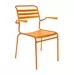 Lättli-Stuhl Säntis mit Armlehnen Schaffner / Farbe: Orange