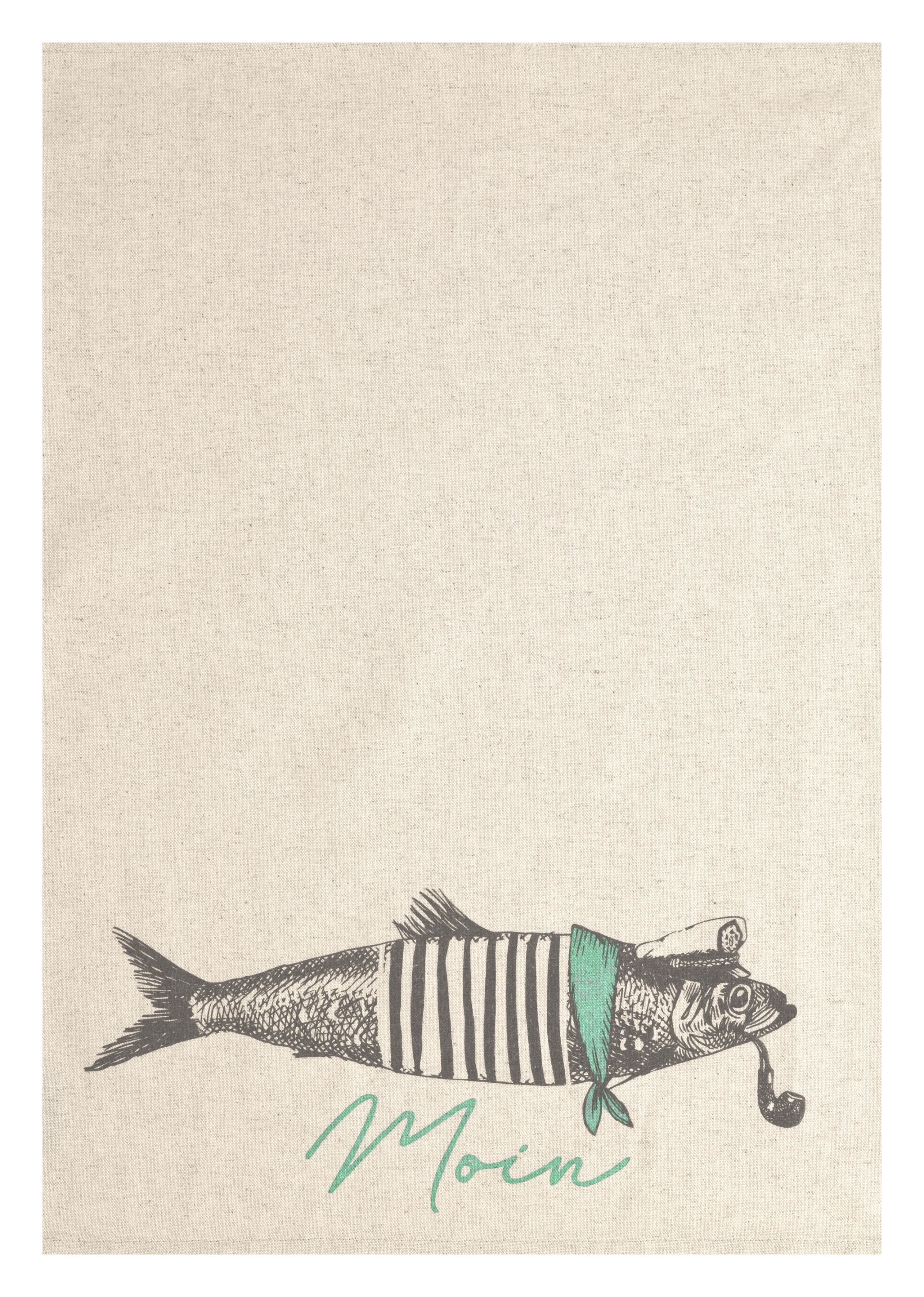 Geschirrtuch Wellenzeit Moin Magma