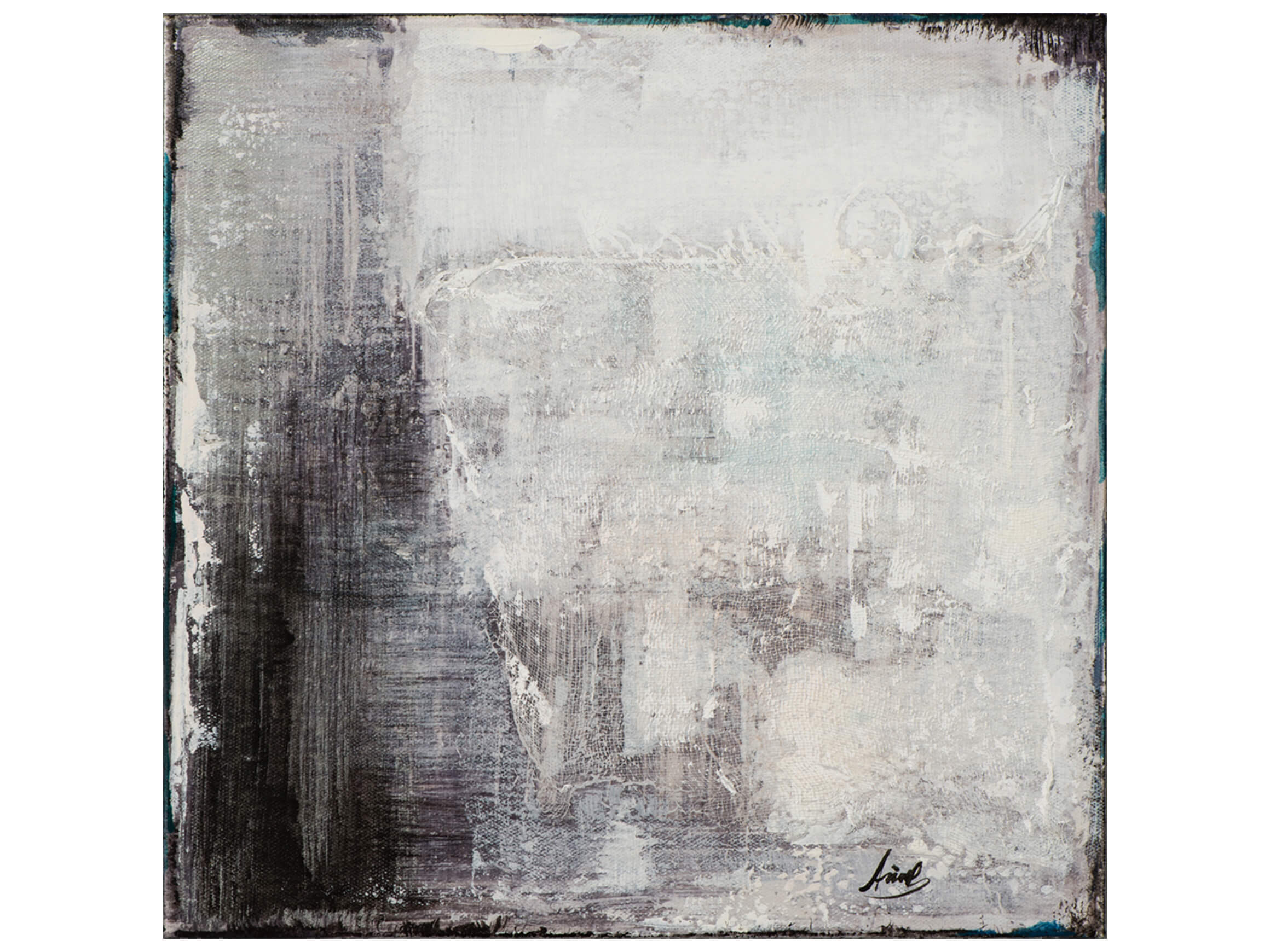 image LAND Bild Abstrakte Komposition in Grau 2 Grau | Schubiger Möbel