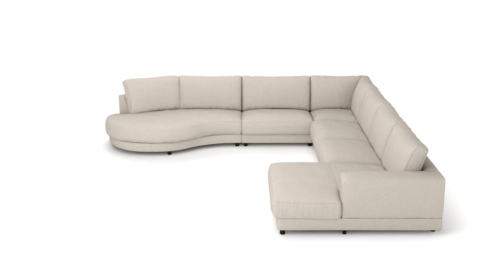 Wohnlandschaft #2 Jupiter rechts Candy - UrbanDesign/ Farbe: