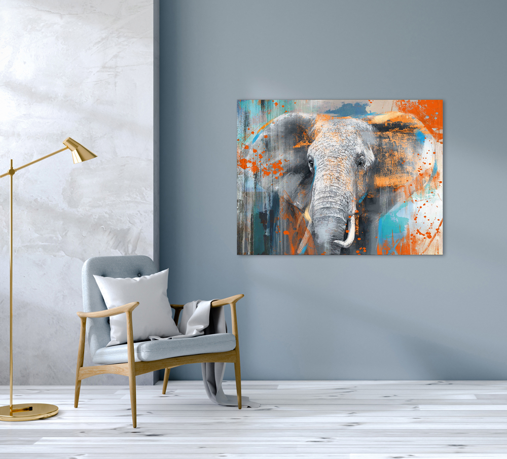 Gemälde-Popart "Elefant"-image LAND