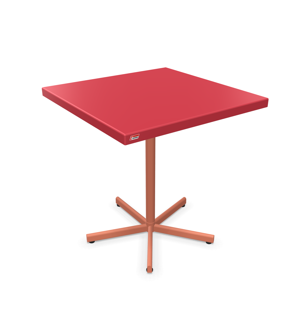Schaffner Tisch Bodensee Quadratisch Rot | Schubiger Möbel