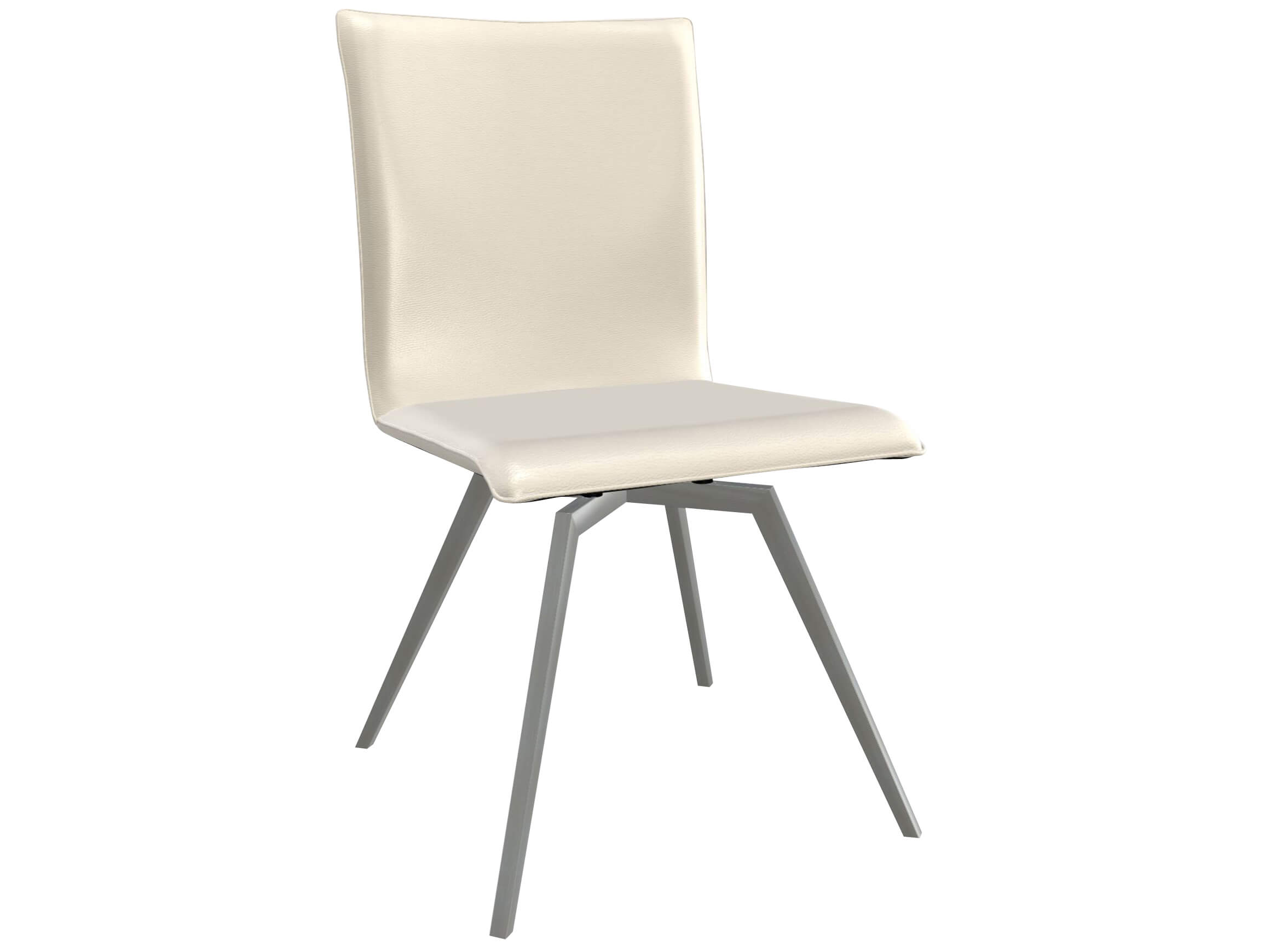 Stuhl Damian Trendstühle / Farbe: Purewhite / Material: Premium-Leder