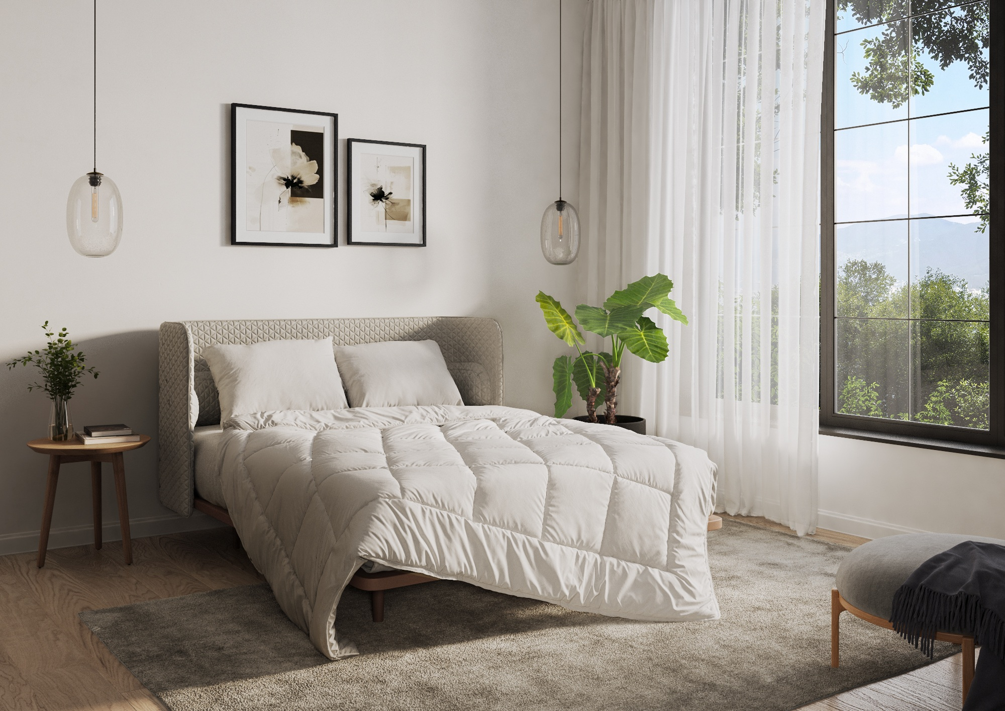All-season duvet Clivia 4-Saisons Billerbeck / Colour: White / Material: