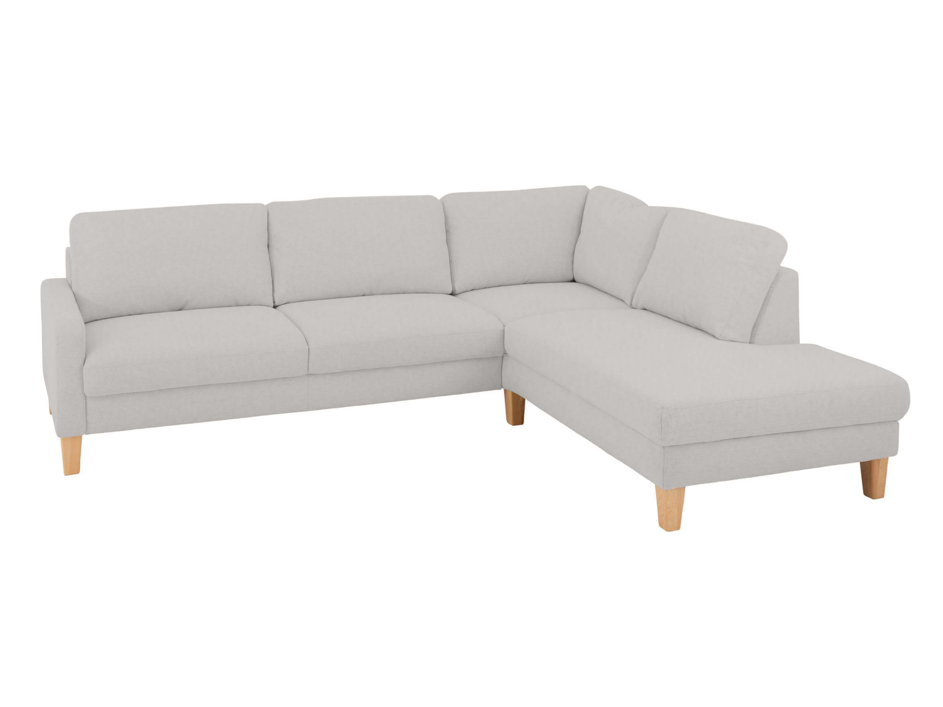 Ecksofa Cagliari Basic Candy / Farbe: Silver / Material: Stoff Basic