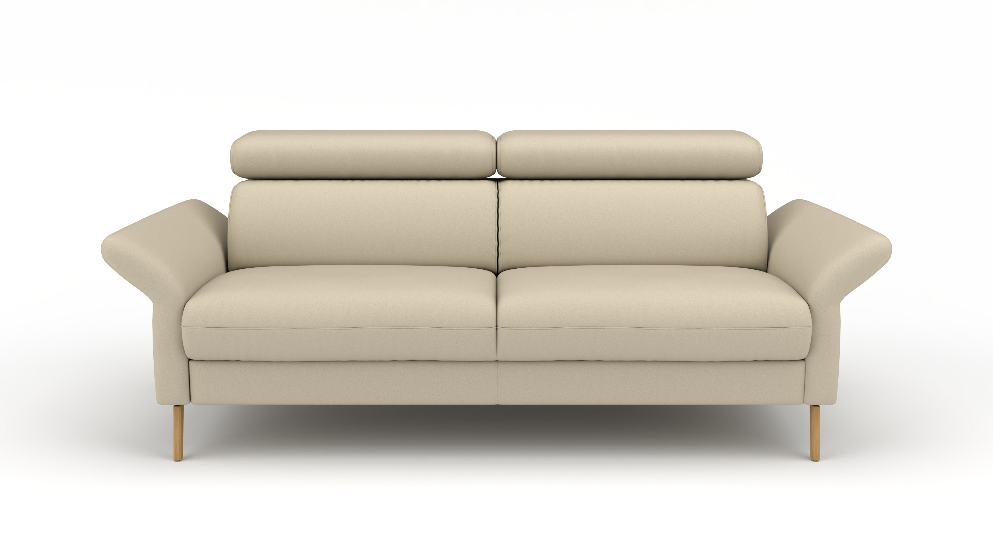 Sofa Mars - 3-Sitzer UrbanDesign / Farbe: Beige / Bezugsmaterial: Stoff