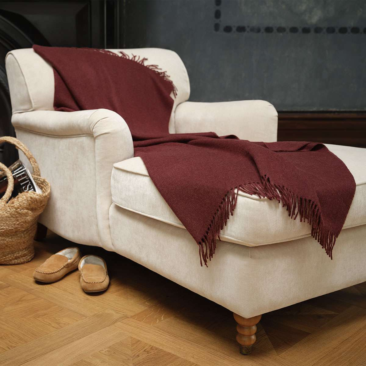 Plaid Milo, Burgundy Schlossberg / Farbe: