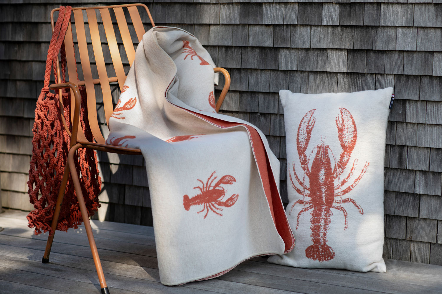 Plaid Silvretta Lobster, Terracotta 140 x 200 cm Sander AG