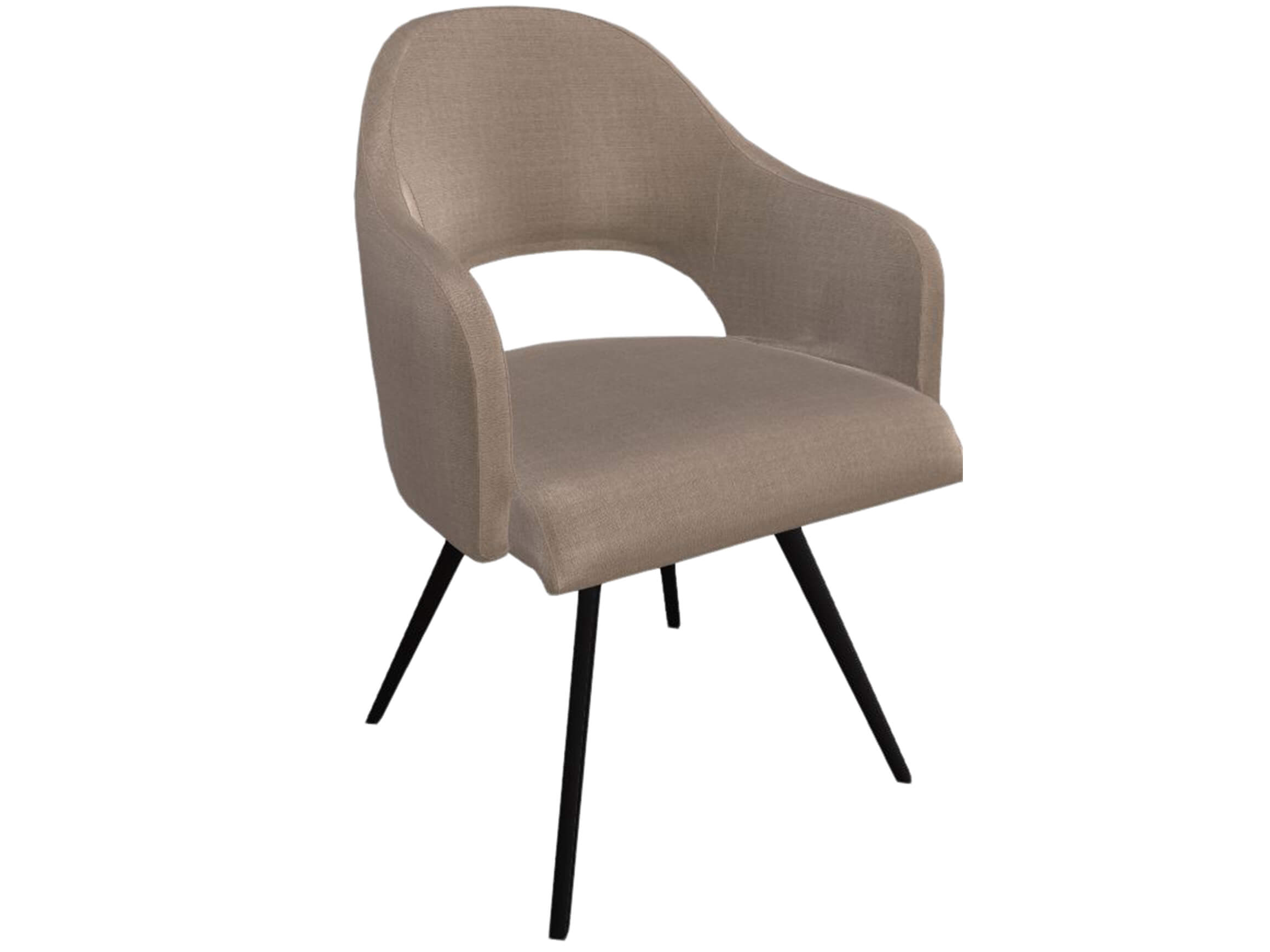 Drehstuhl Salesa Trendstühle / Farbe: Taupe / Material: Stoff