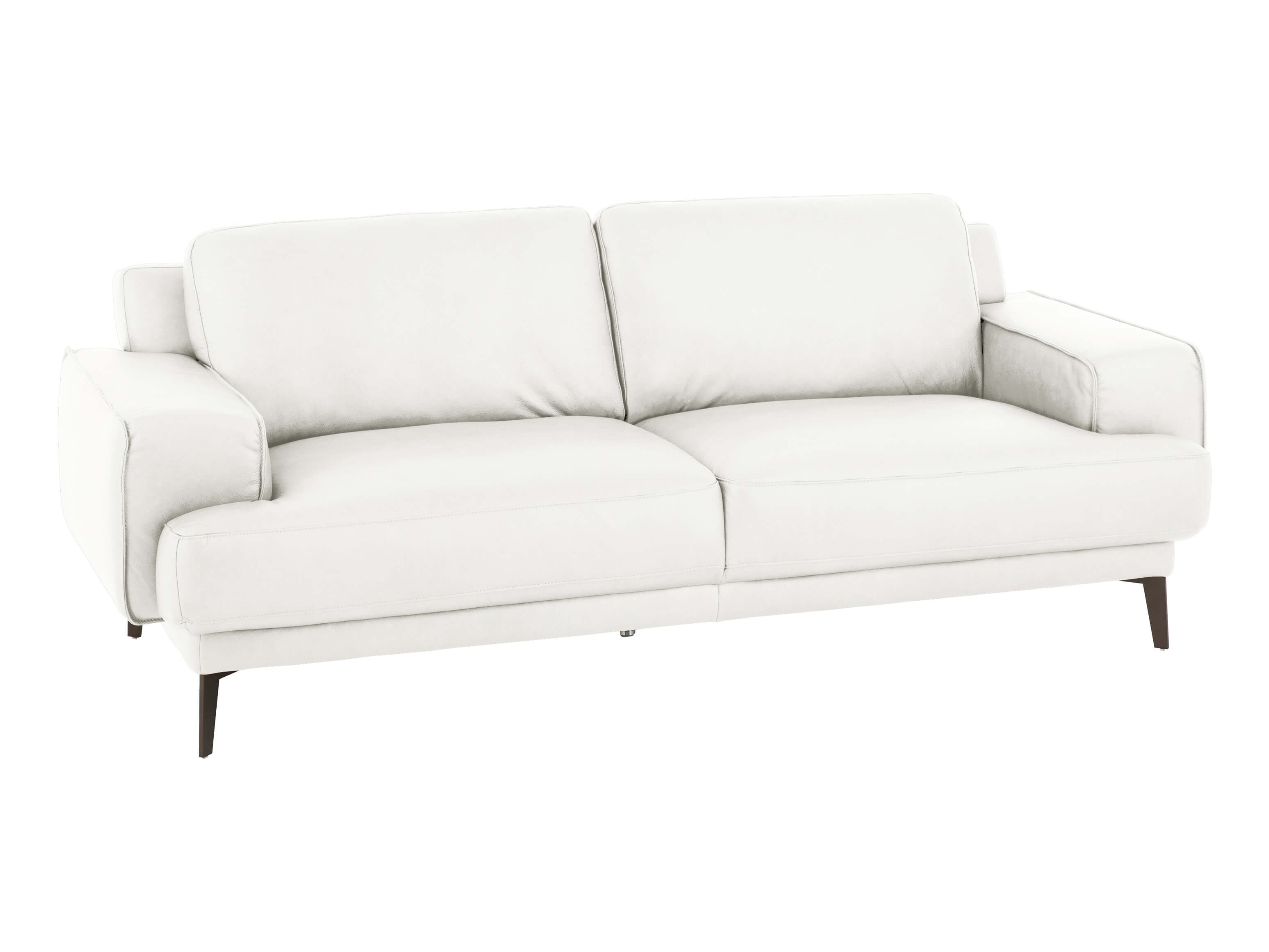 Sofa Foscaari Basic B: 213 cm Schillig Willi / Farbe: White / Material: Leder Basic