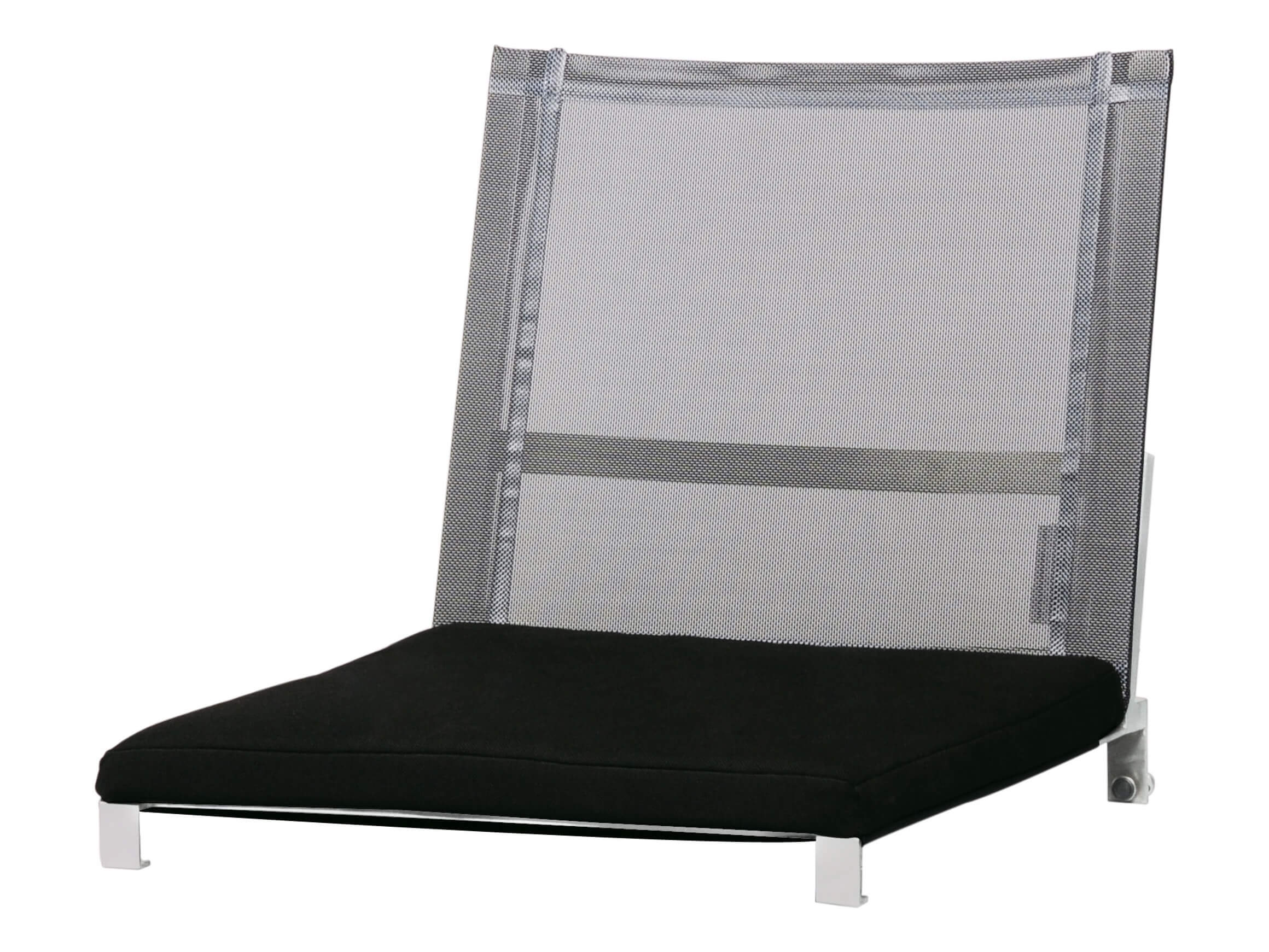 Rückenlehne Naxos, Batyline Anthrazit, Wetterfest, b 45