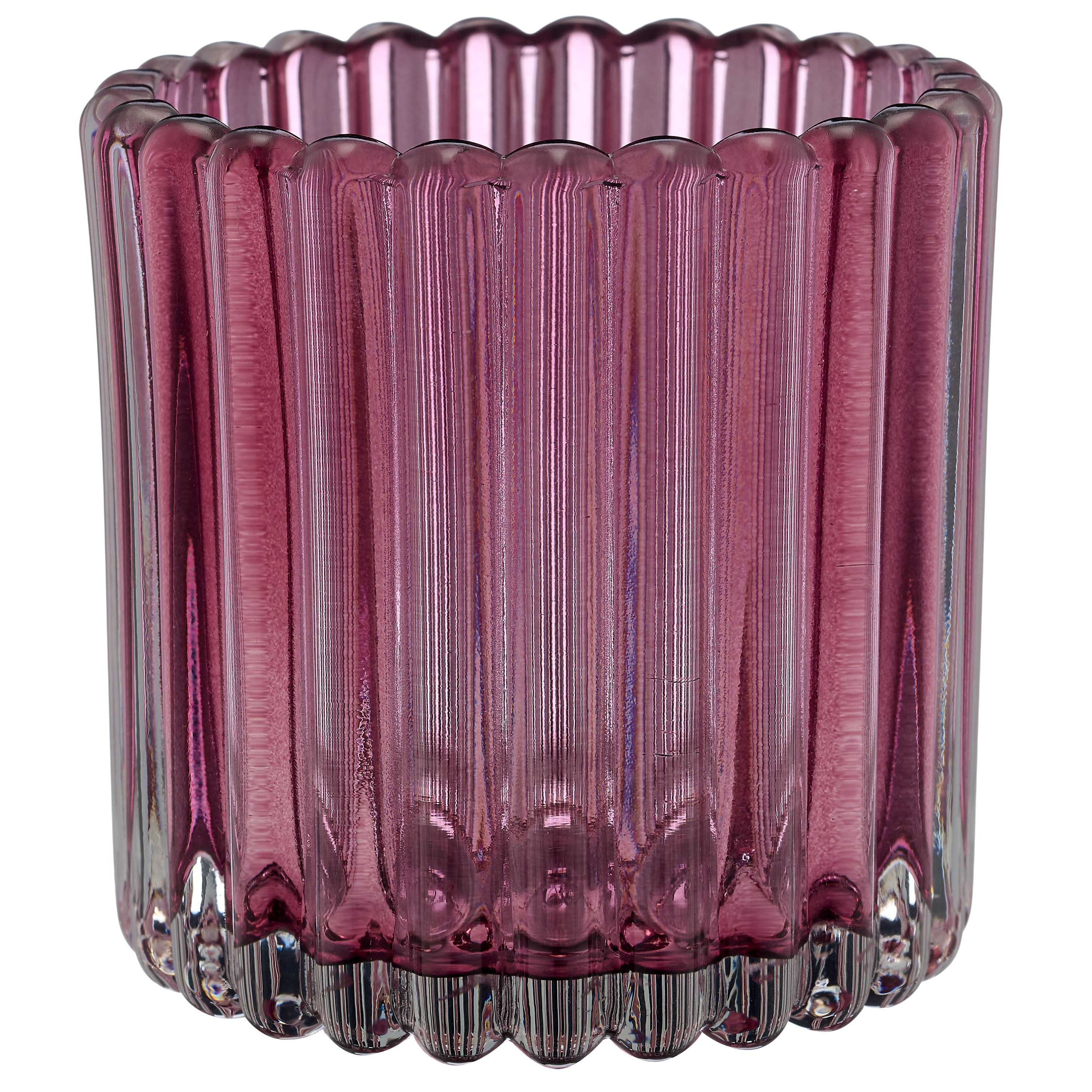 Windlicht Boheme Glas H: 8 cm Gasper / Farbe: Rosa
