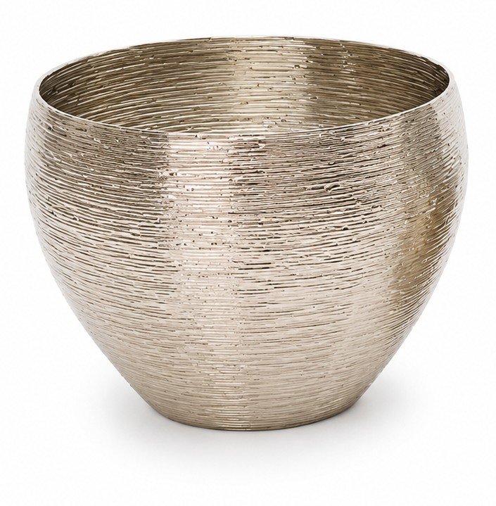 Schale Schale Herkules, Edelstahl Silber Gross Decofinder