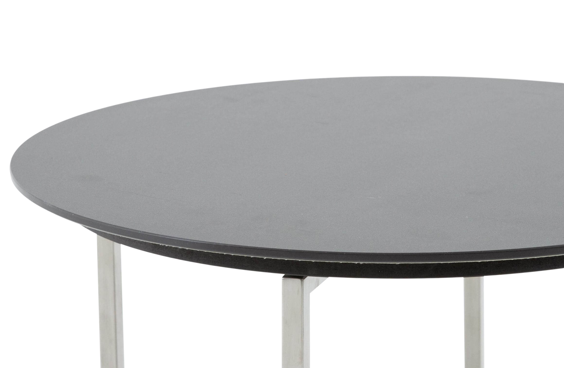 Couchtisch Edgar, Platte Keramik Basalto, d 55 Cm, h 35