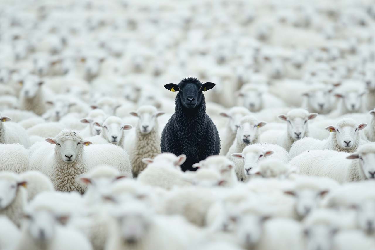 Canvas-Black Sheep-image LAND