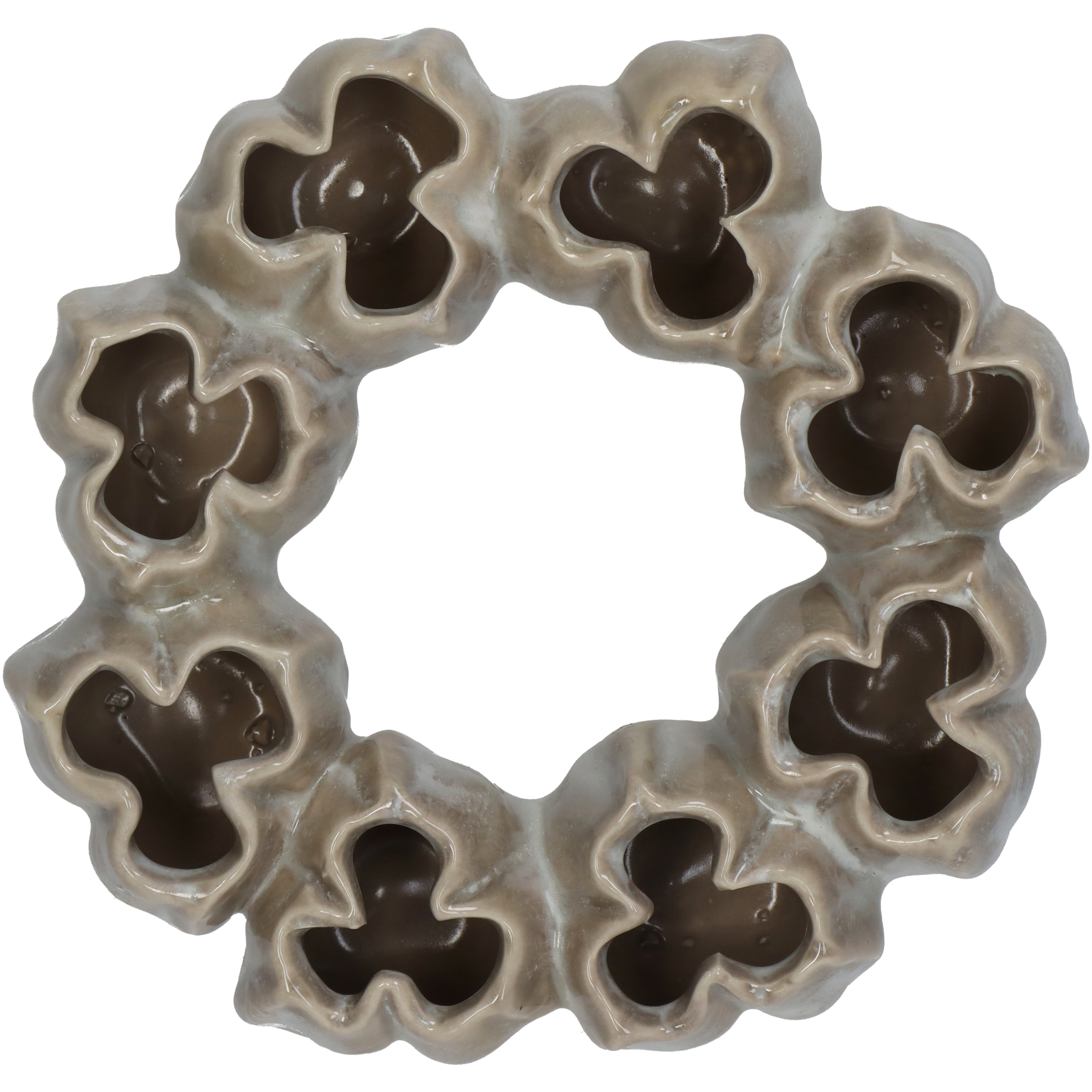 Vase Keramik, Beige H: 7 cm Kersten