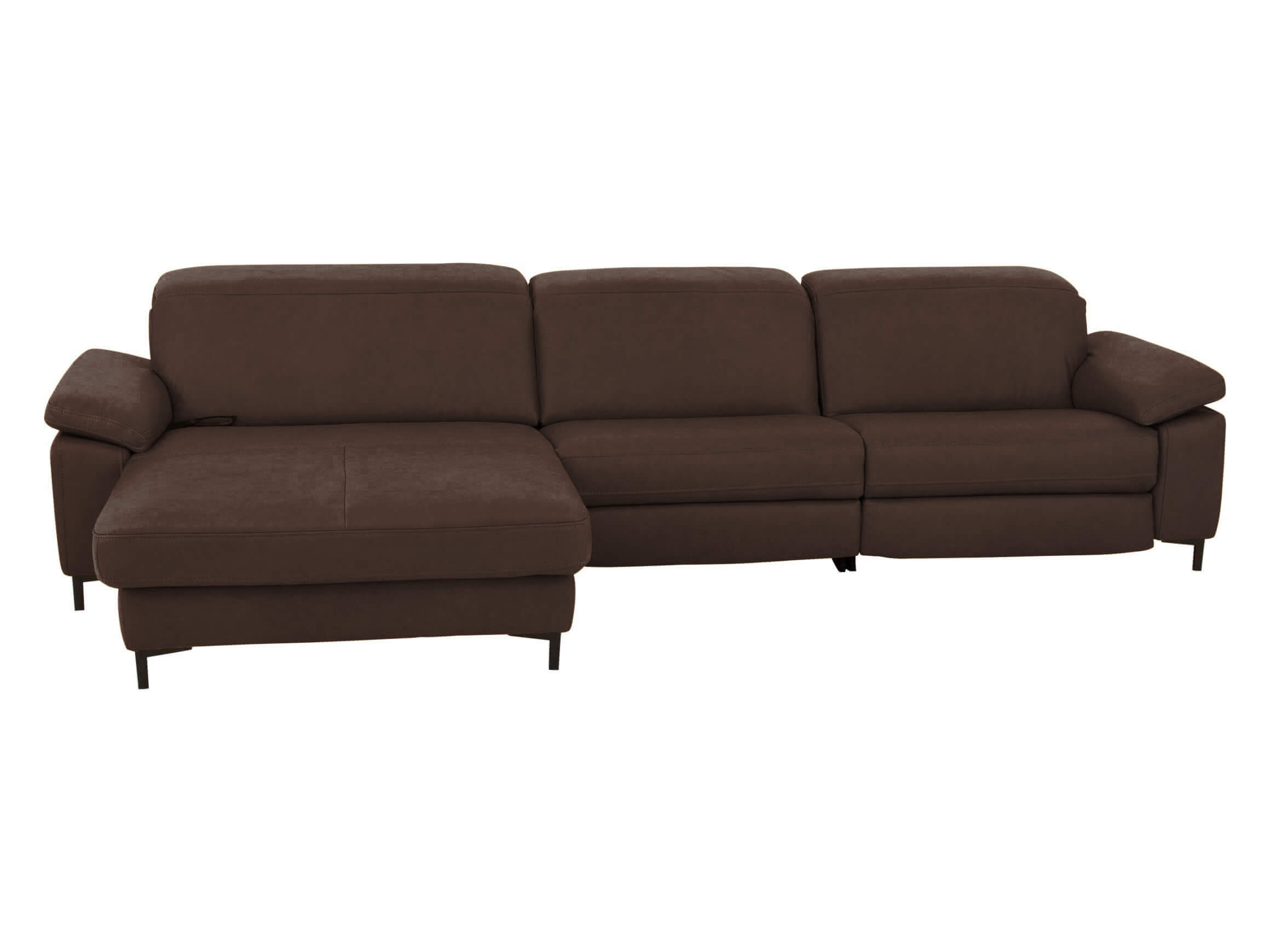 Corner sofa Kriens Basic Polipol / Colour: Mocca / Material: Basic leather