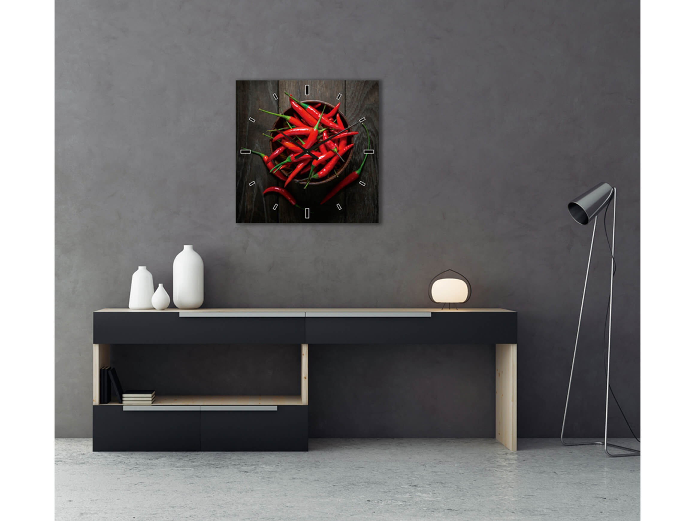 Glas-Wanduhr Smoothie image LAND