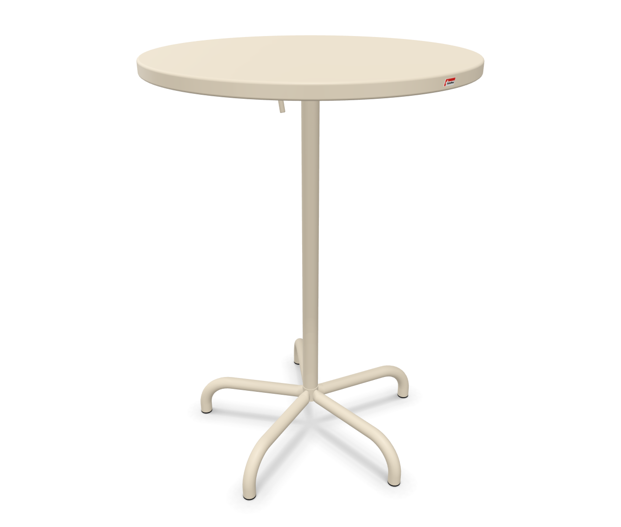 Schaffner Säntis Round metal bar table / Colour: Pastel Sand