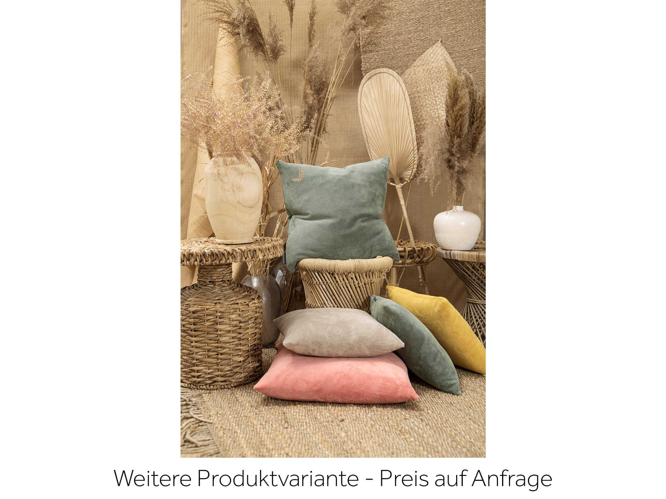 Kissenhülle Bamboo Anthrazit 50x50 cm Magma