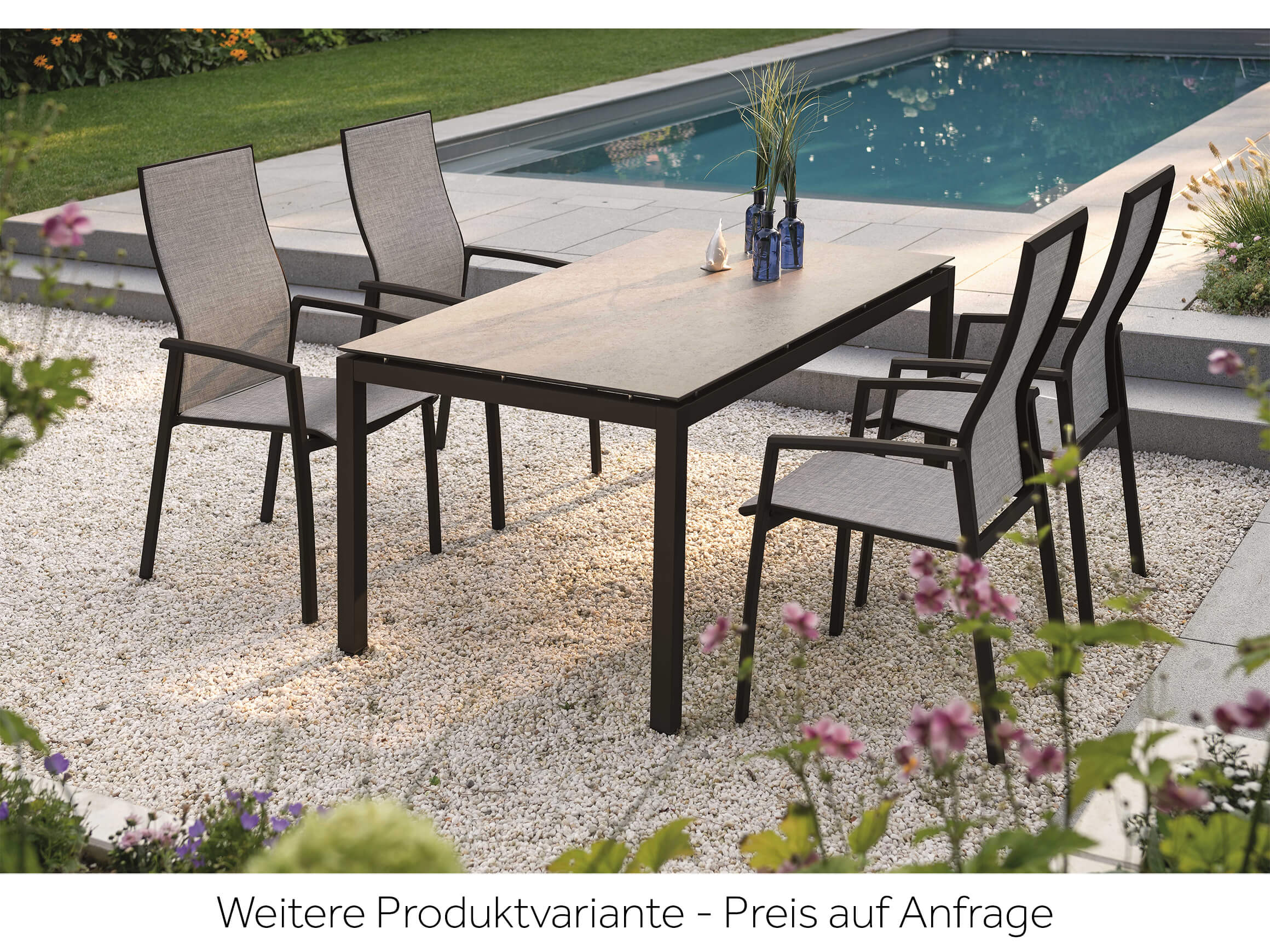 Stapelsessel Kari Hoch Stern / Farbe: Grau / Bezugsmaterial: Textilen