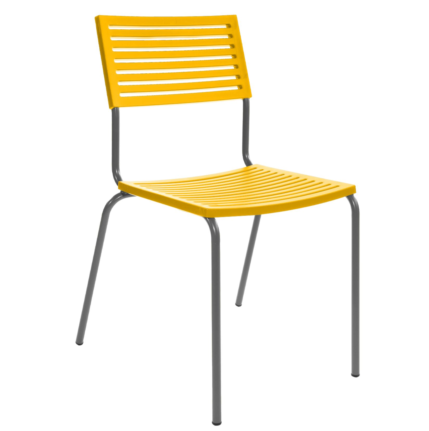 Gartenstuhl Lamello von Schaffner / Farbe: Gelb / Grösse: 44 x 57 cm