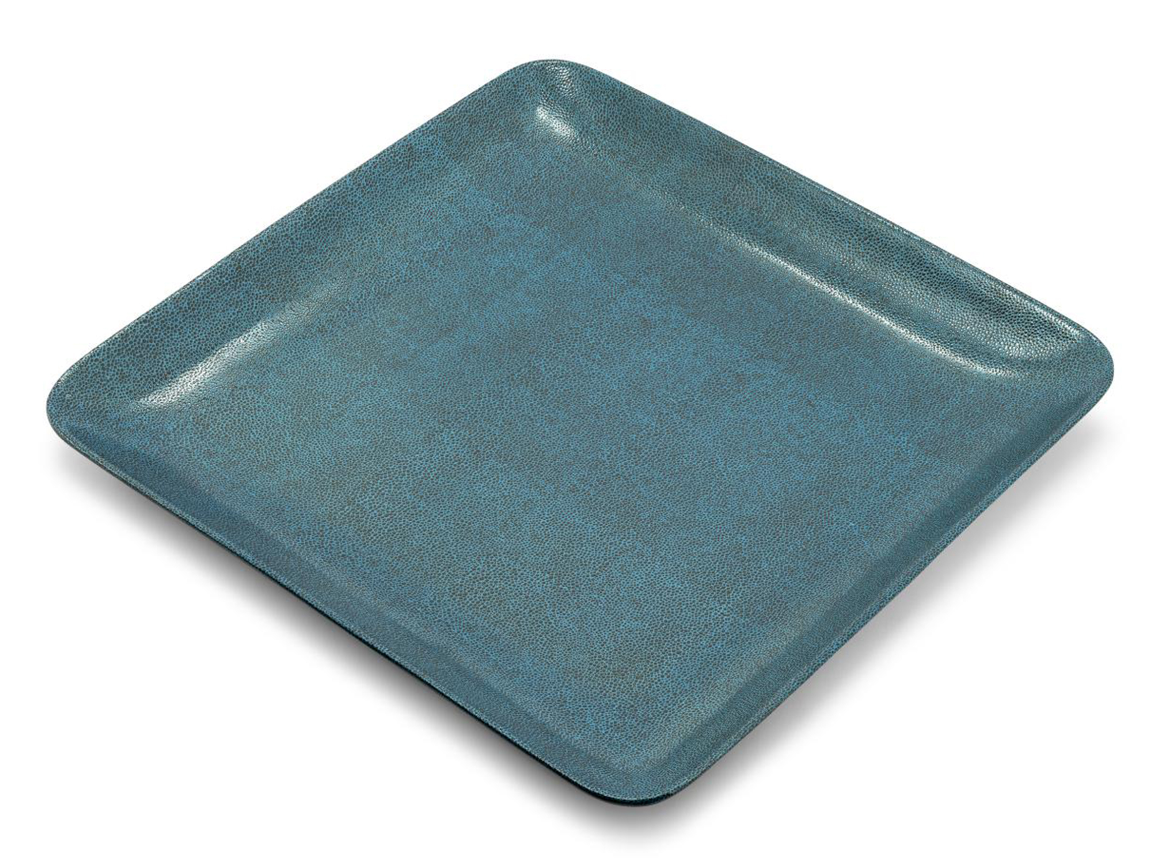 Abhika Platte Porzellan Blau B: 42 cm  | Schubiger Möbel