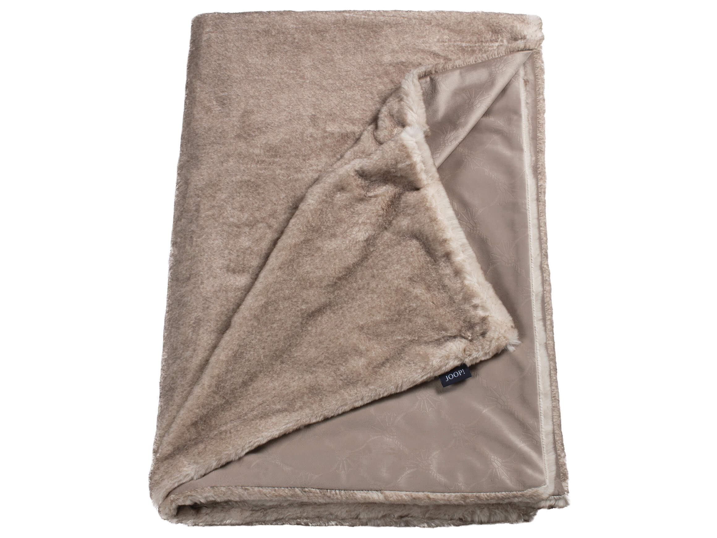 Stoeckel & Grimmler Plaid Fur Natur 170 cm Grau | Schubiger Möbel