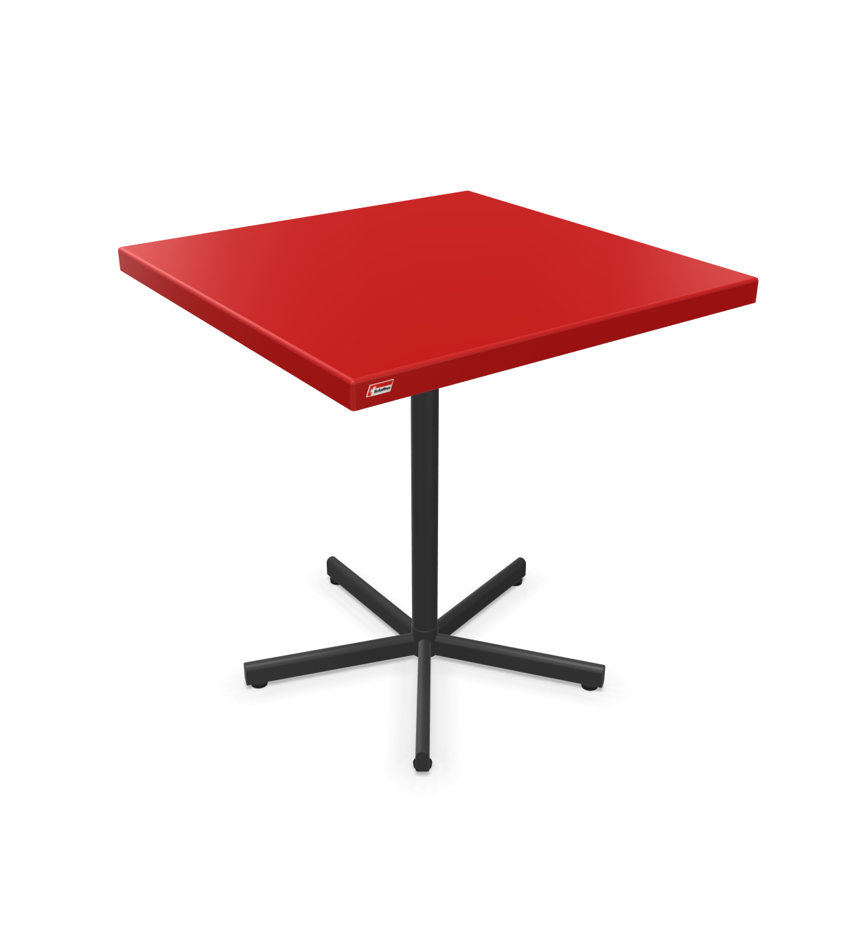 Schaffner Tisch Bodensee Quadratisch Rot | Schubiger Möbel