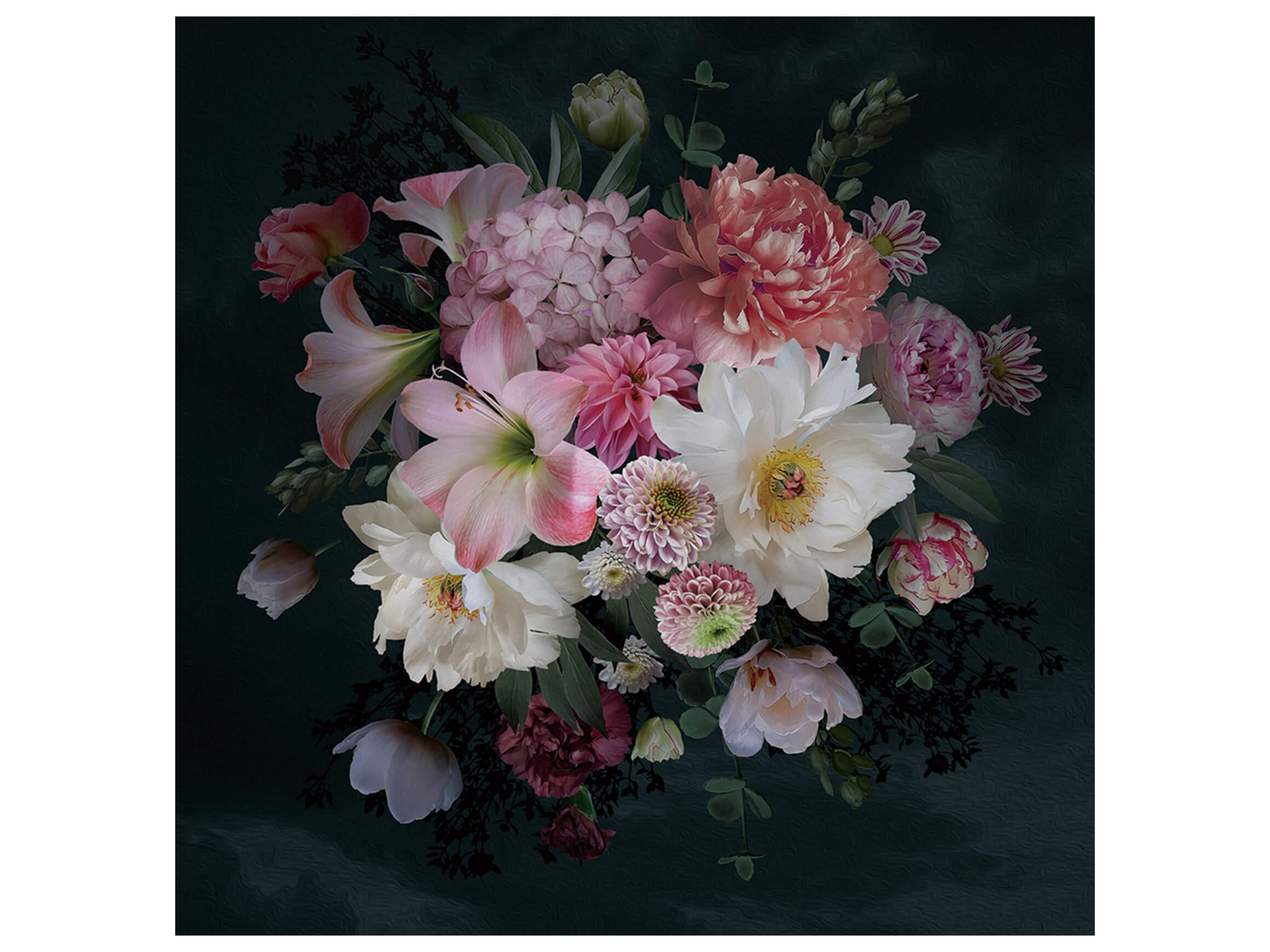 Digitaldruck auf Glas Hübsches Blumenbouquet image LAND