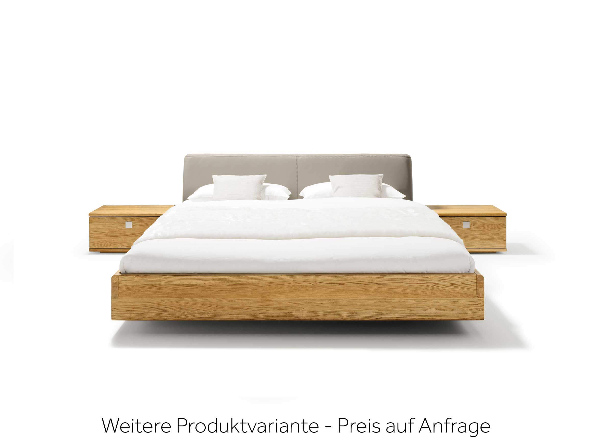 Bett Nox Team 7 / Farbe: Holzfarbig, Dunkelbraun / Material: