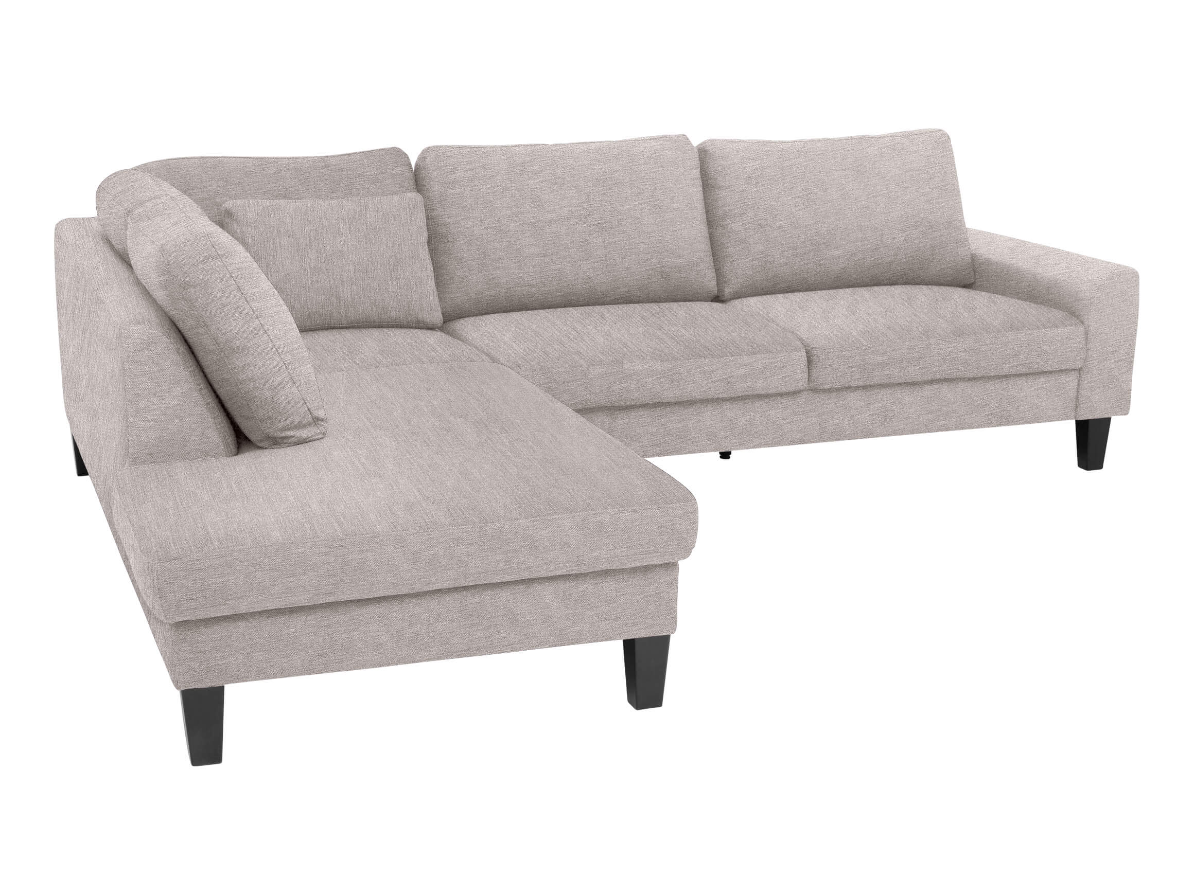 Ecksofa Interims Basic Candy / Farbe: Silver / Material: Stoff Basic