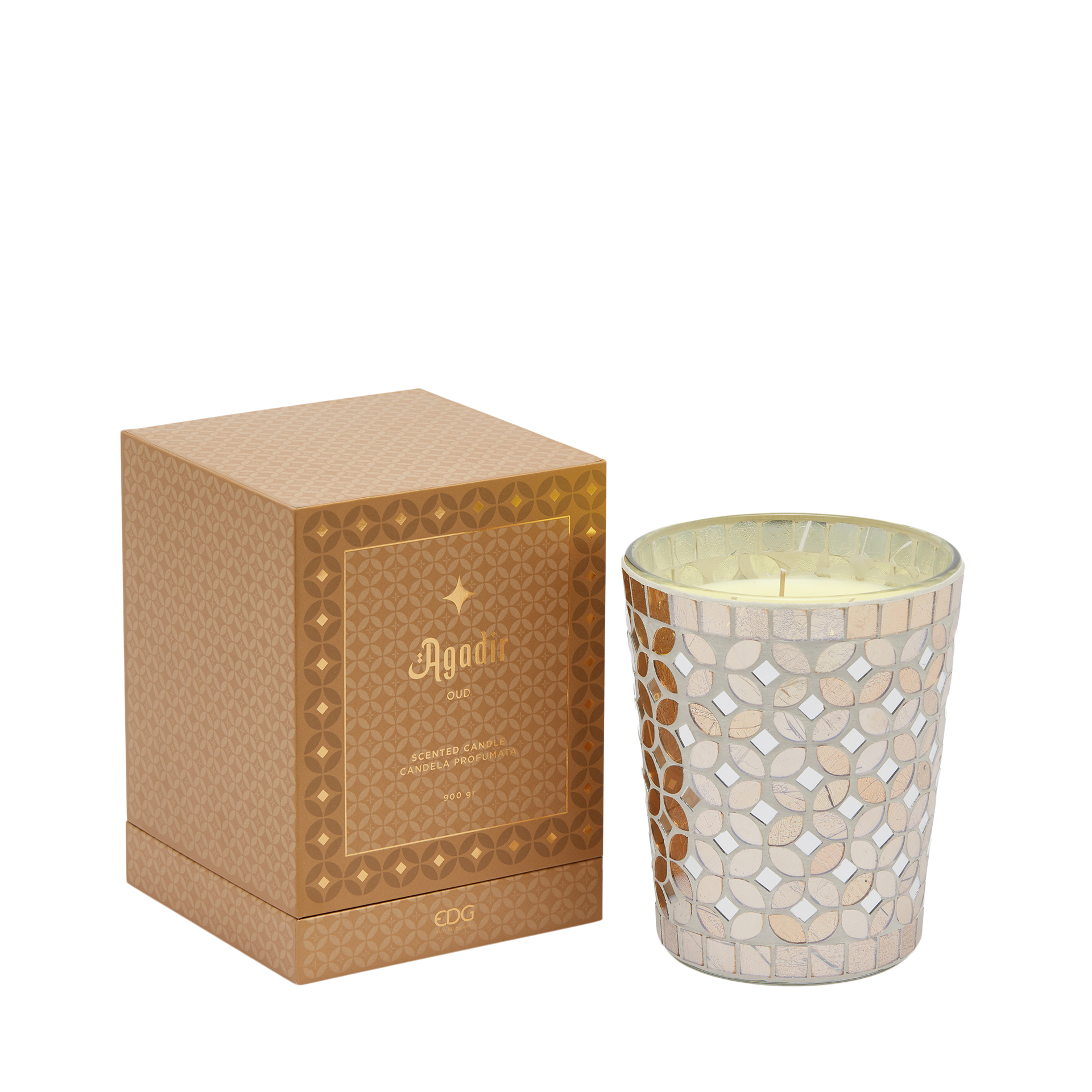 Raumkerze Oud H: 16 cm Edg