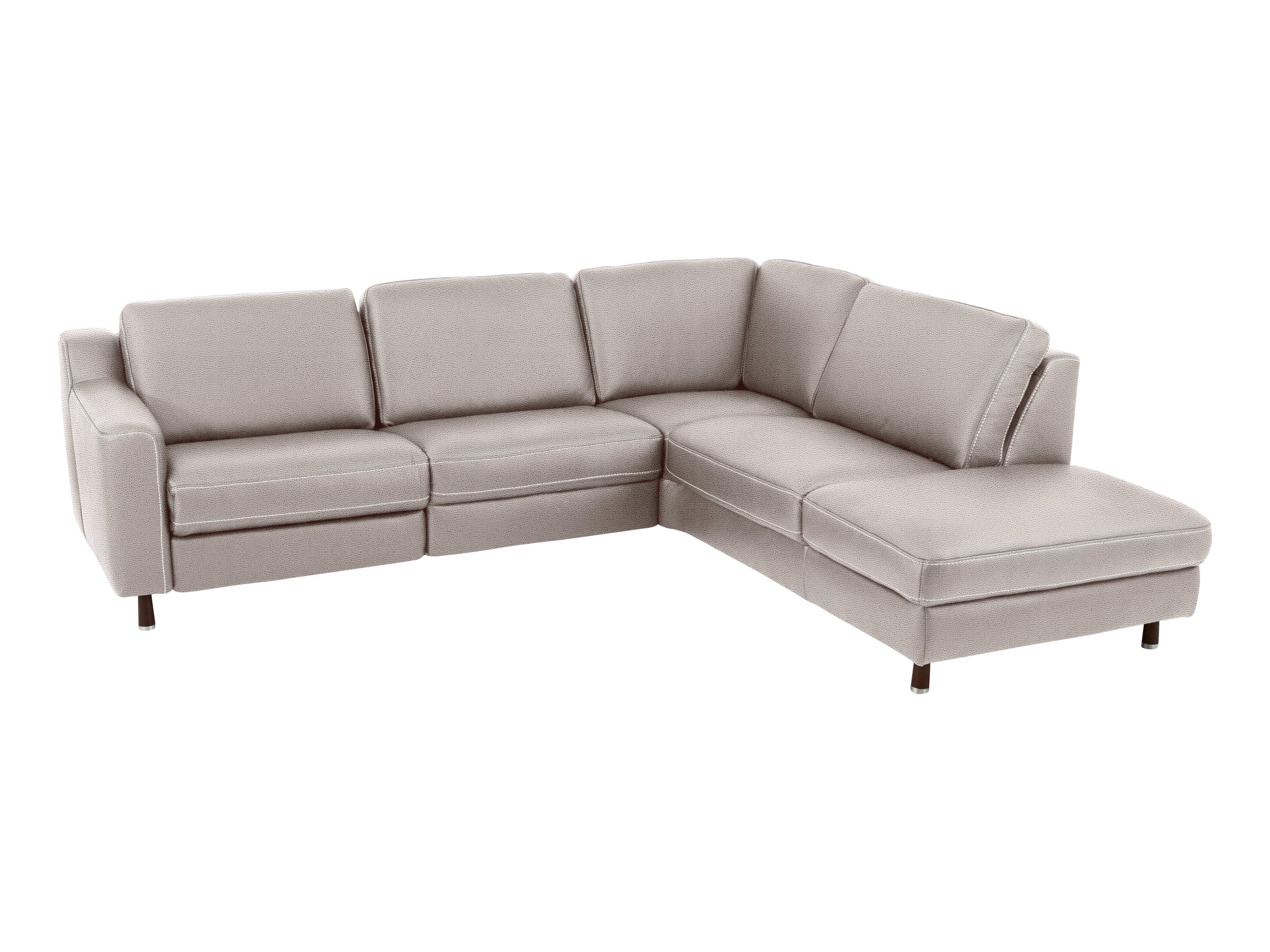 Ecksofa Shetland Basic Polipol / Farbe: Silver / Material: Microfaser Basic