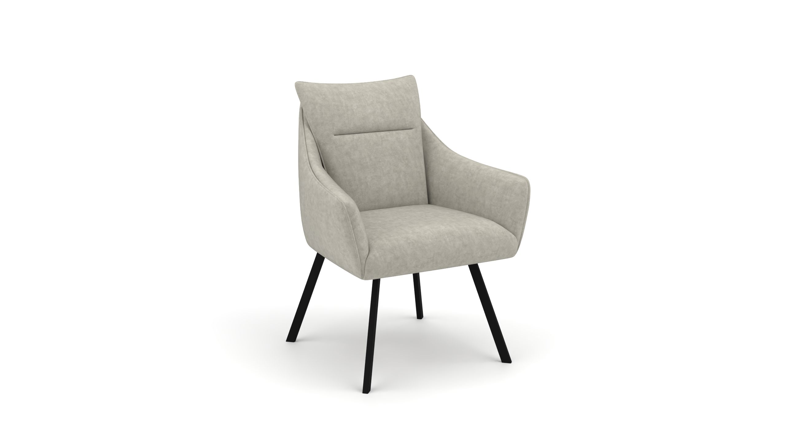 Stuhl Pegasus b - UrbanDesign / Farbe: Austernpilz / Bezugsmaterial: Stoff