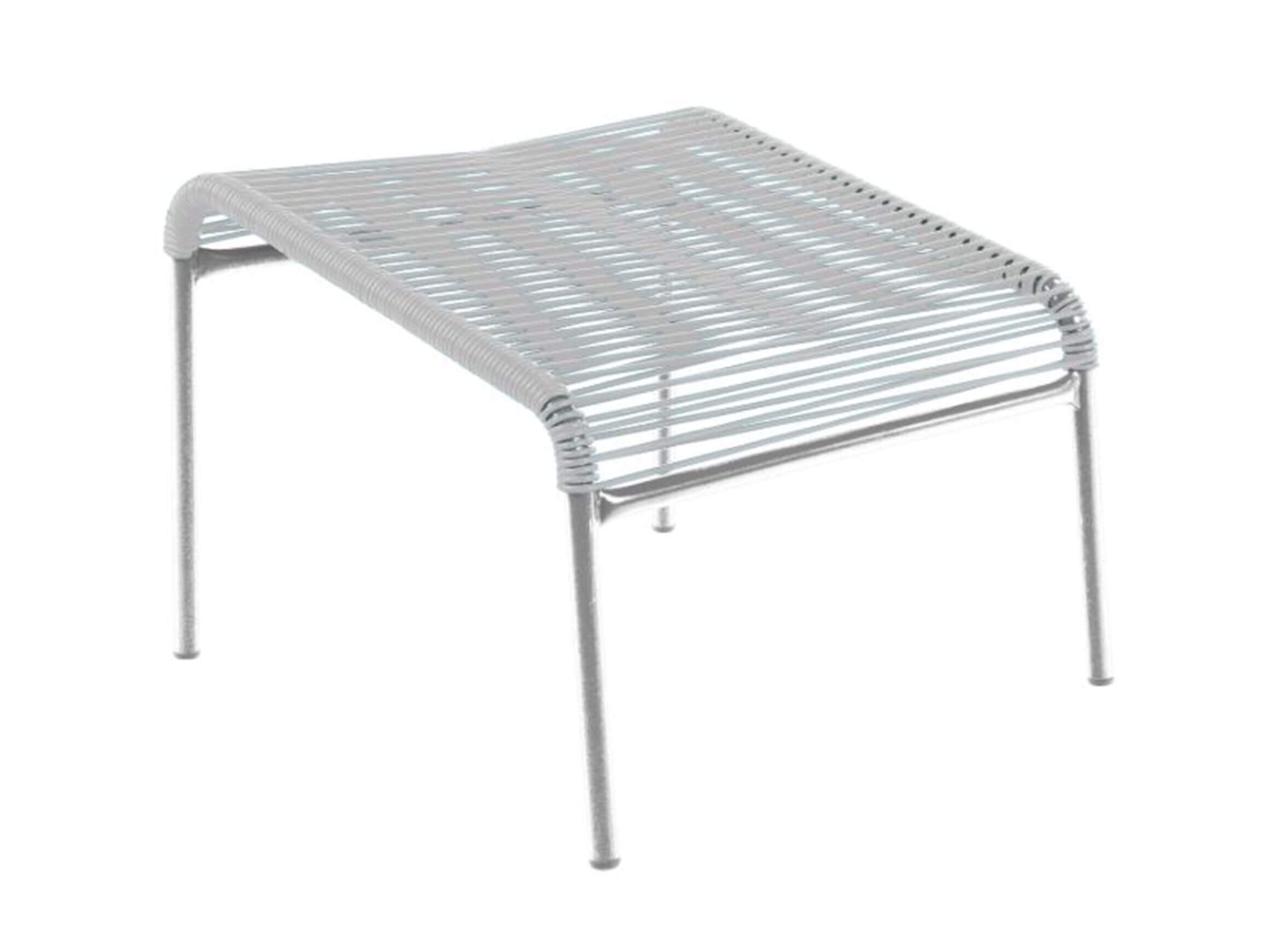 Säntis hot-dip galvanised spaghetti stool from Schaffner / Colour: white / Size: 48 x 50 cm