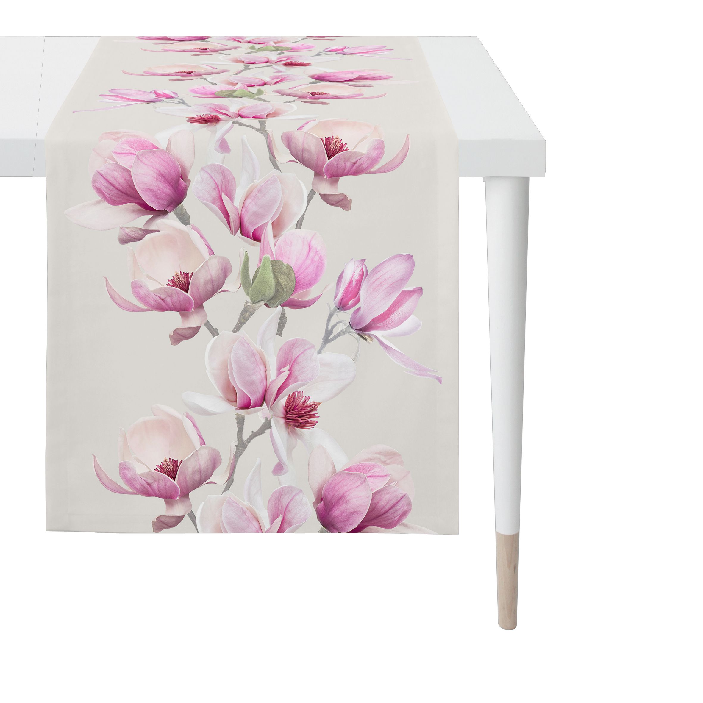 Läufer Magnolien Rosa B: 50 cm Apelt